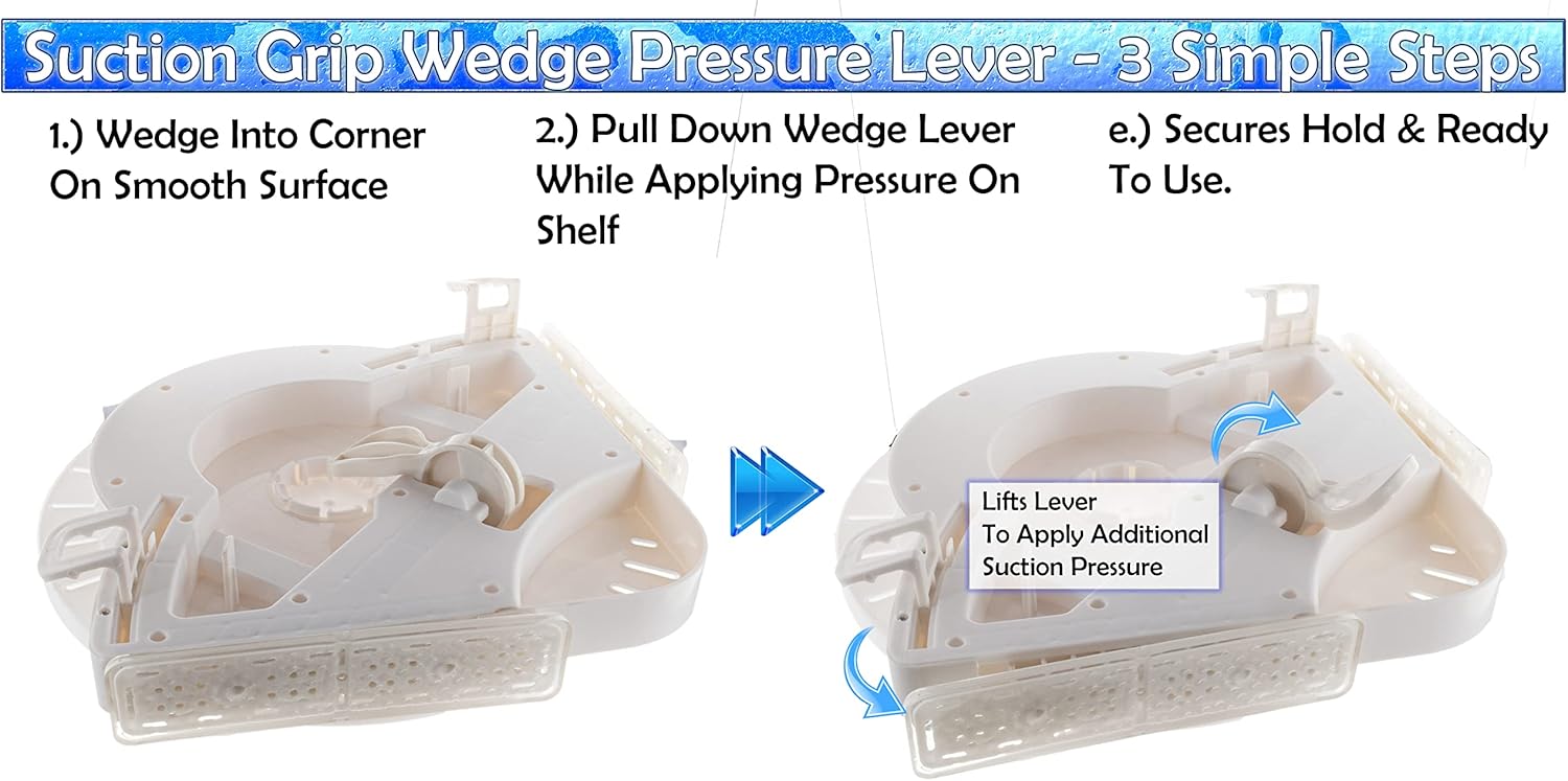 5 Star Super Deals Shower Caddy Rotating Shelf Mount