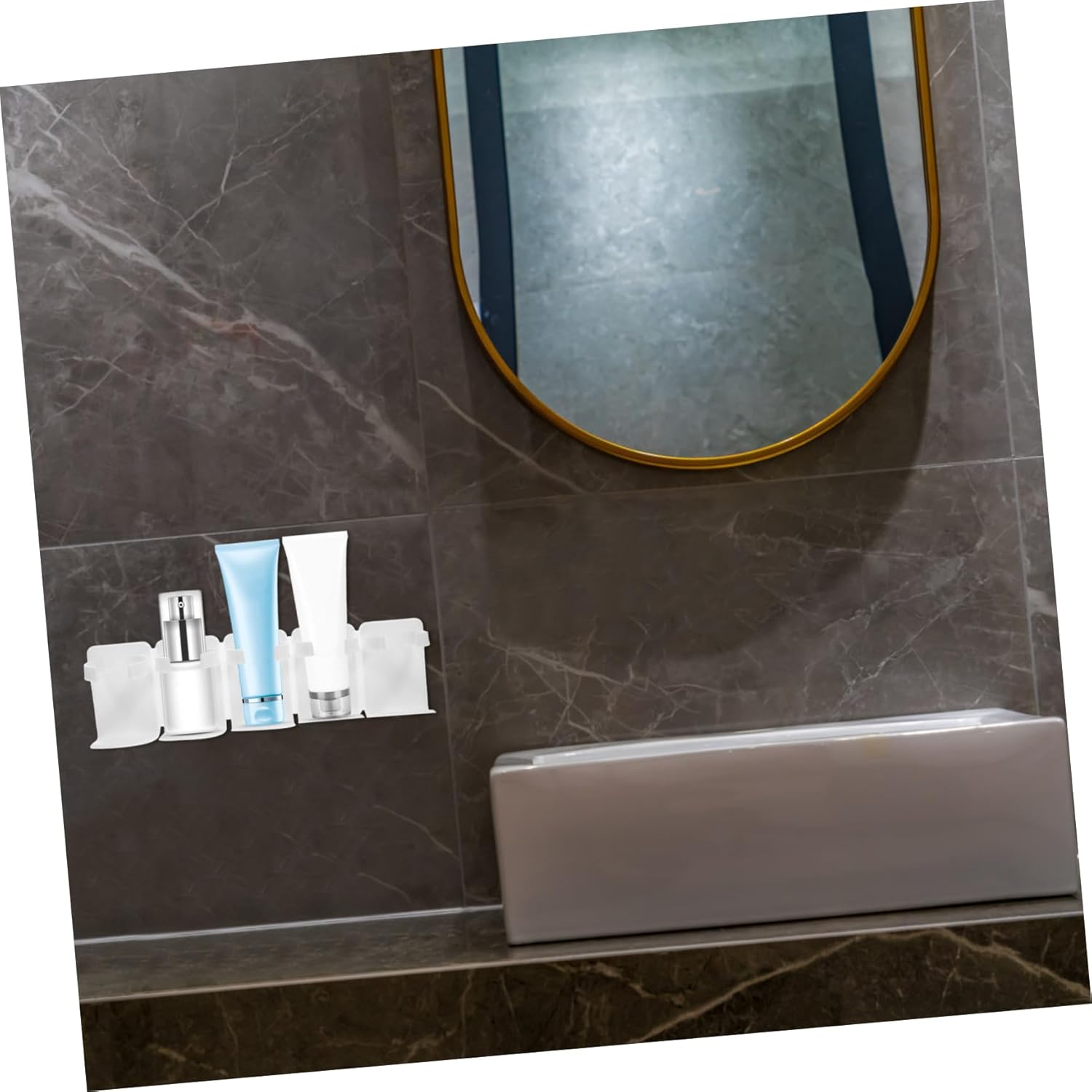 ABOOFAN Wall Mount Shower Organizer No Drilling Storage