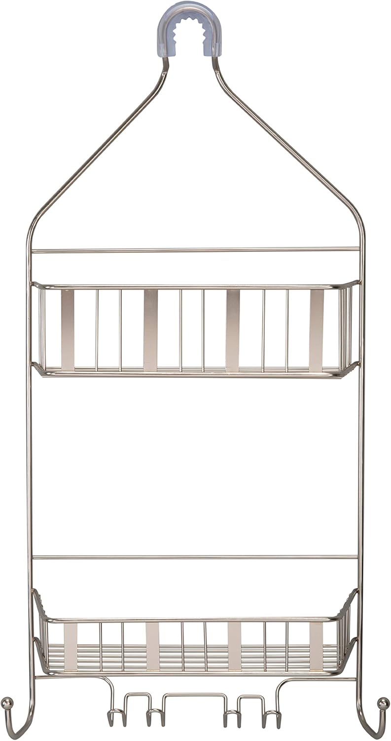 Laura Ashley Aristo Shower Caddy - Durable Steel Frame