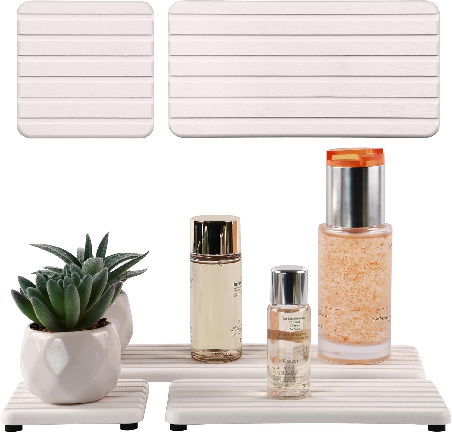 YEECOPON Set of 4 Bathroom Vanity Tray