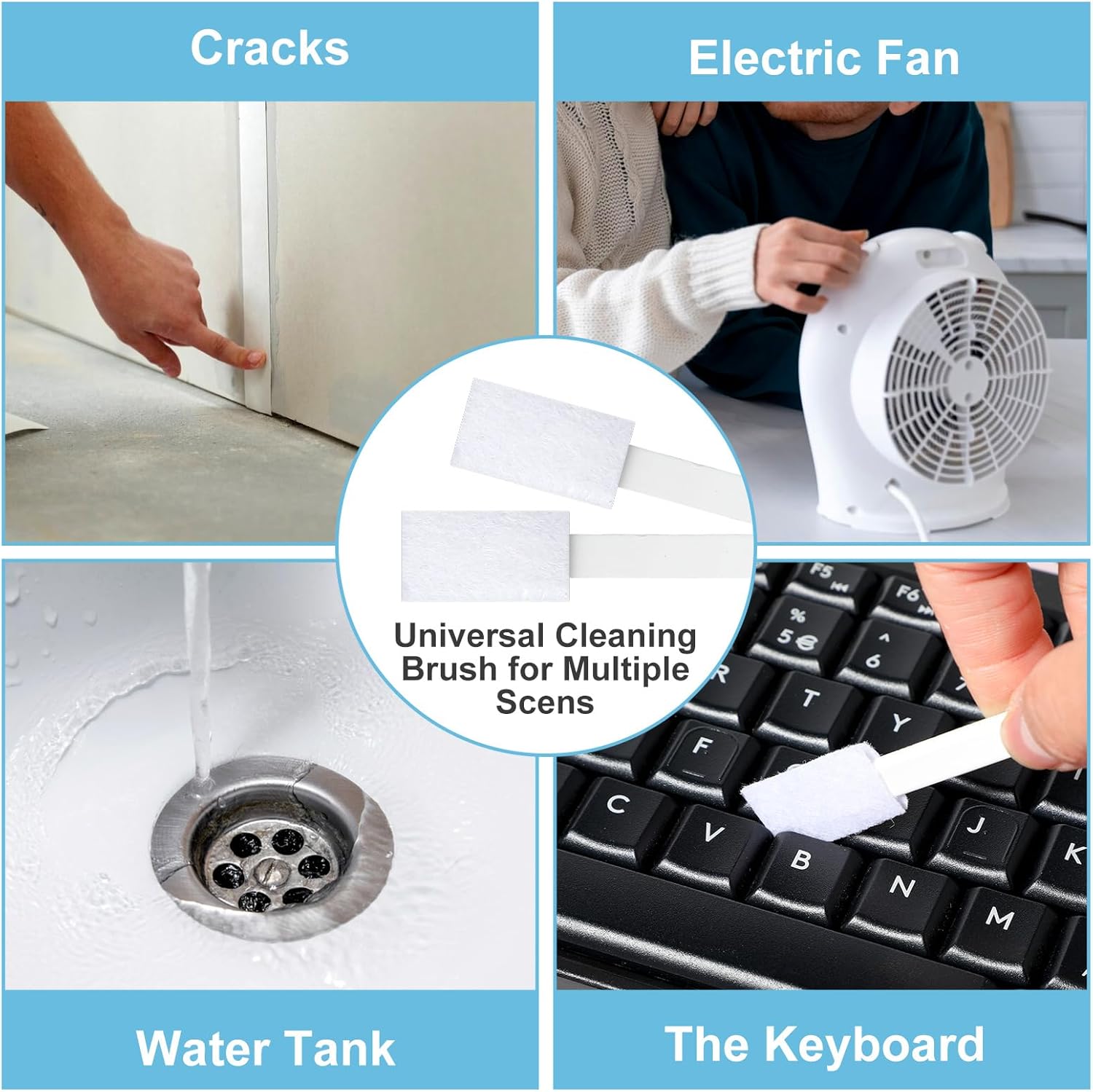 40PCS Disposable Crevice Cleaning Brushes for Small Spaces