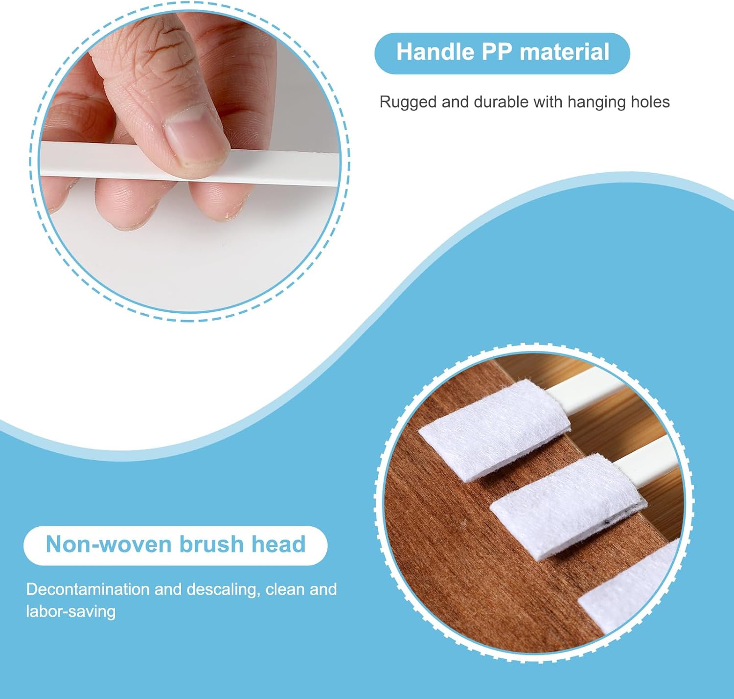 40PCS Disposable Crevice Cleaning Brushes for Small Spaces