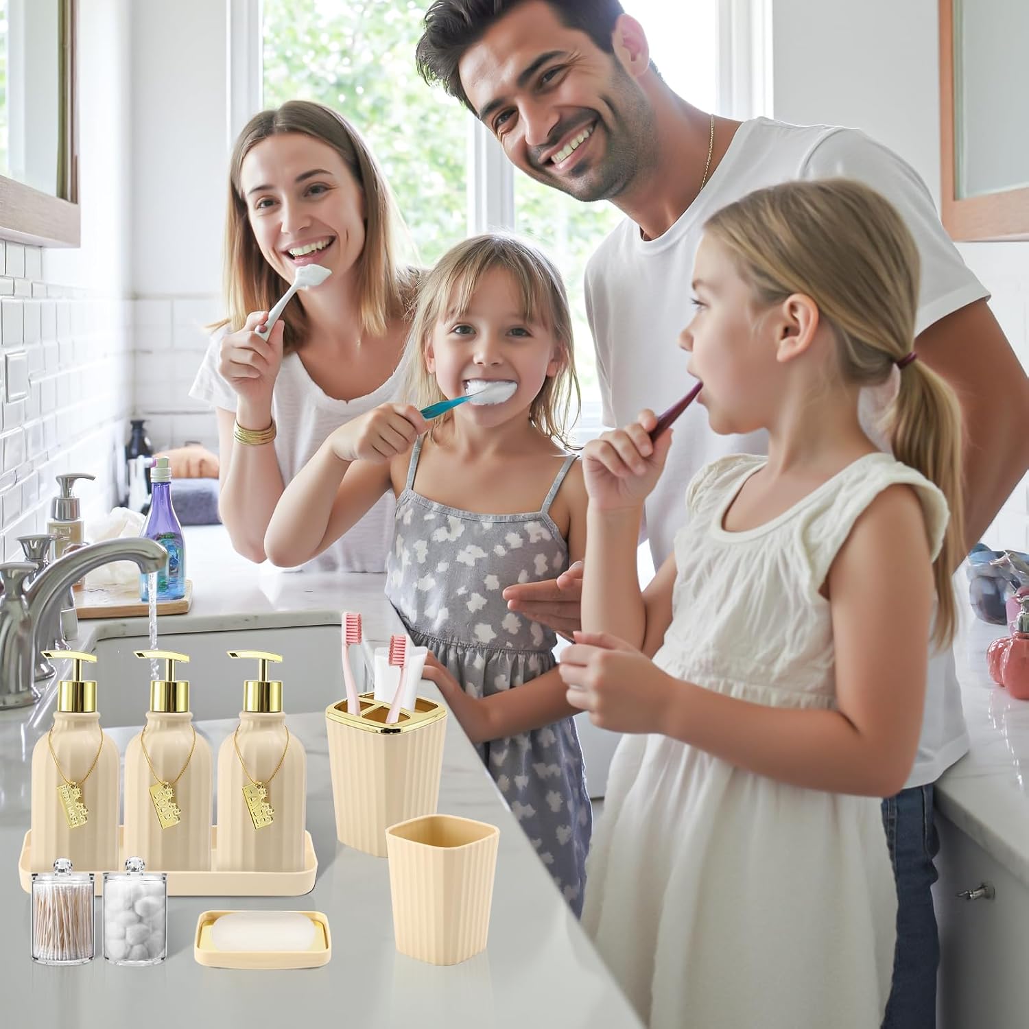 WSBArt 20PC Bathroom Accessory Set
