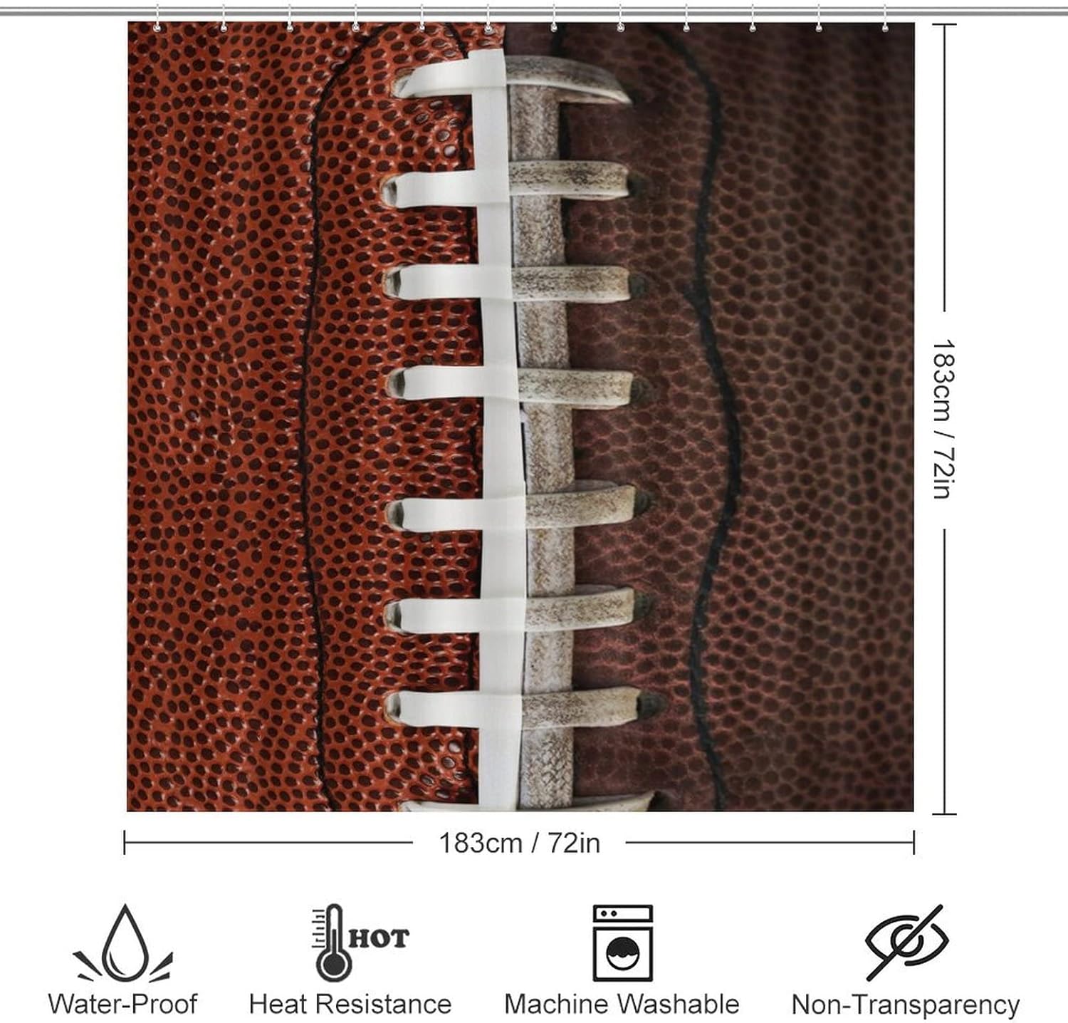 Sports American Football Boys 4 Piece Bathroom Set