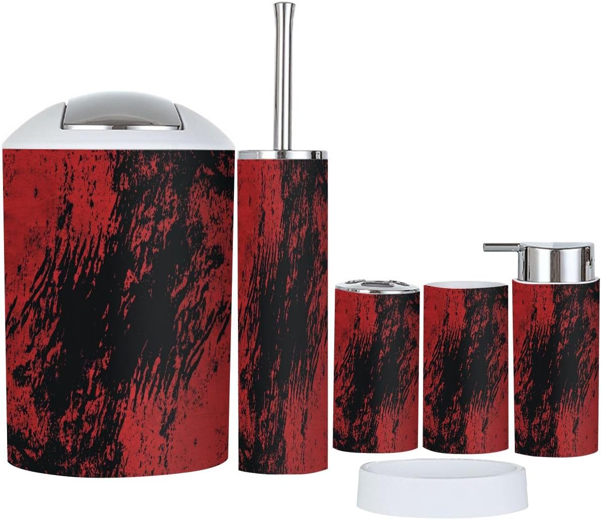 Boho Marble Bathroom Accessories Set 6 Piece