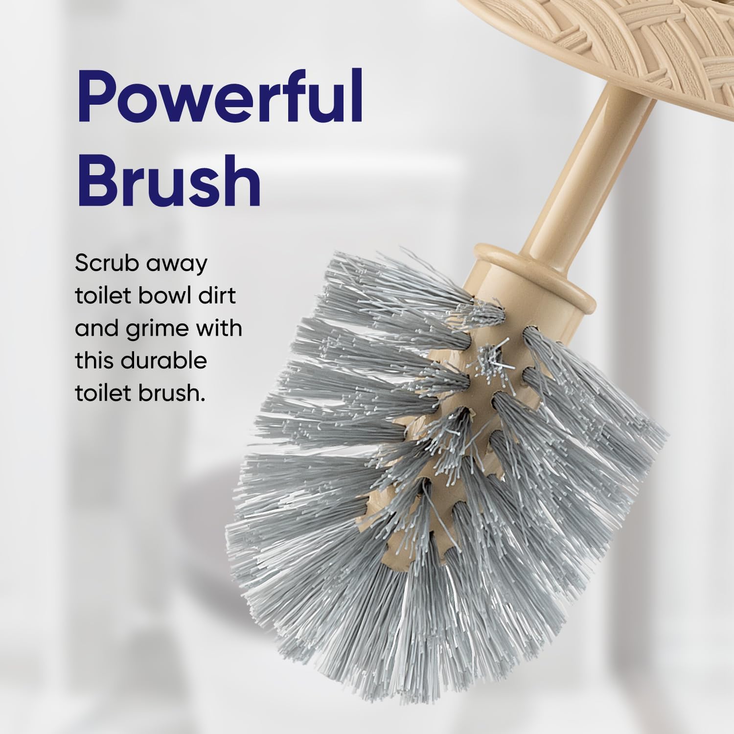 Superio Wicker Style Toilet Bowl Brush and Holder 1