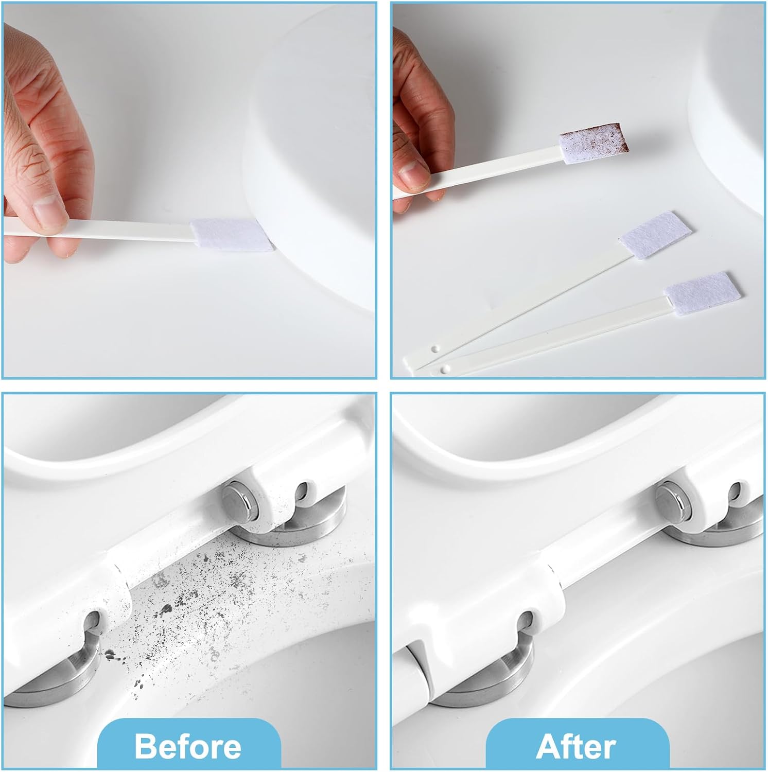 40PCS Disposable Crevice Cleaning Brushes for Small Spaces