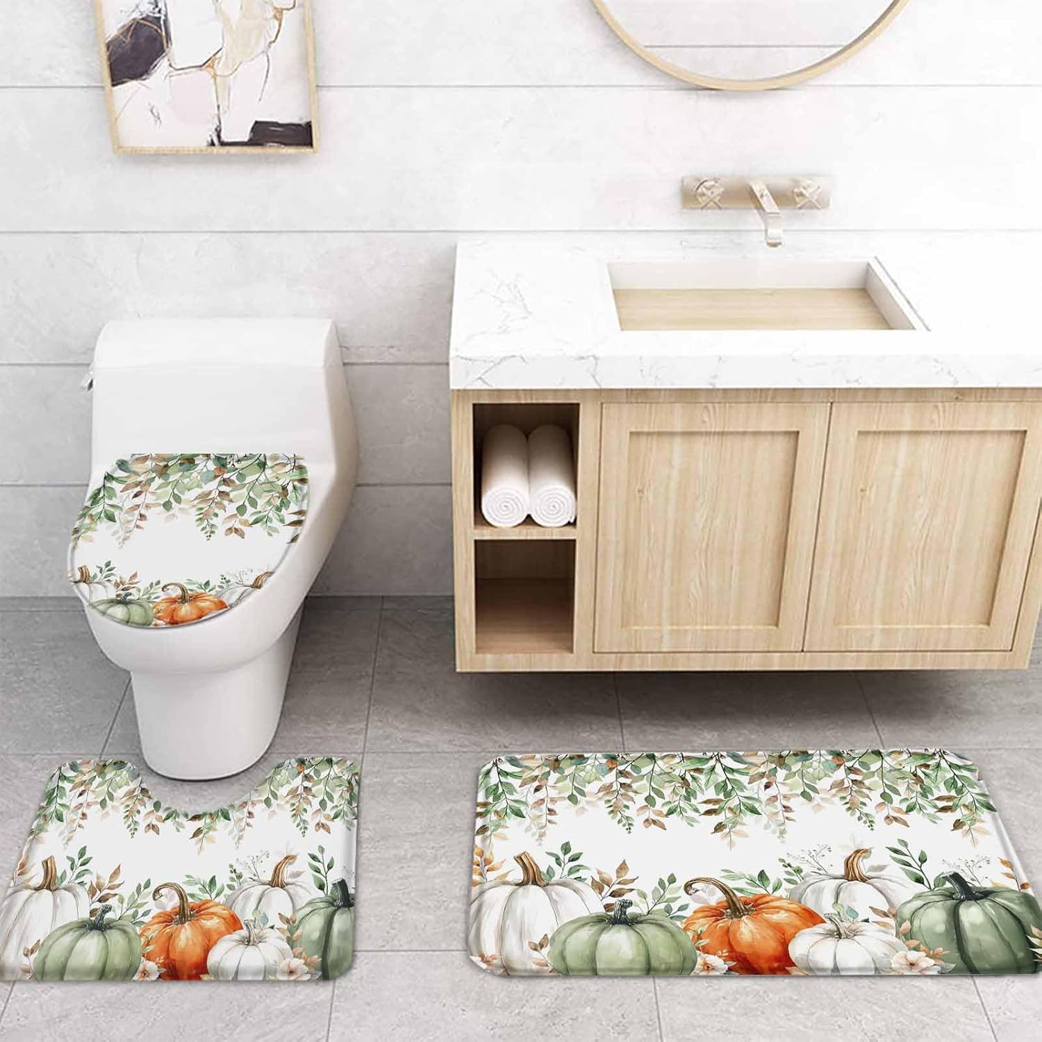 ZOE GARDEN Thanksgiving Bathroom Set 1