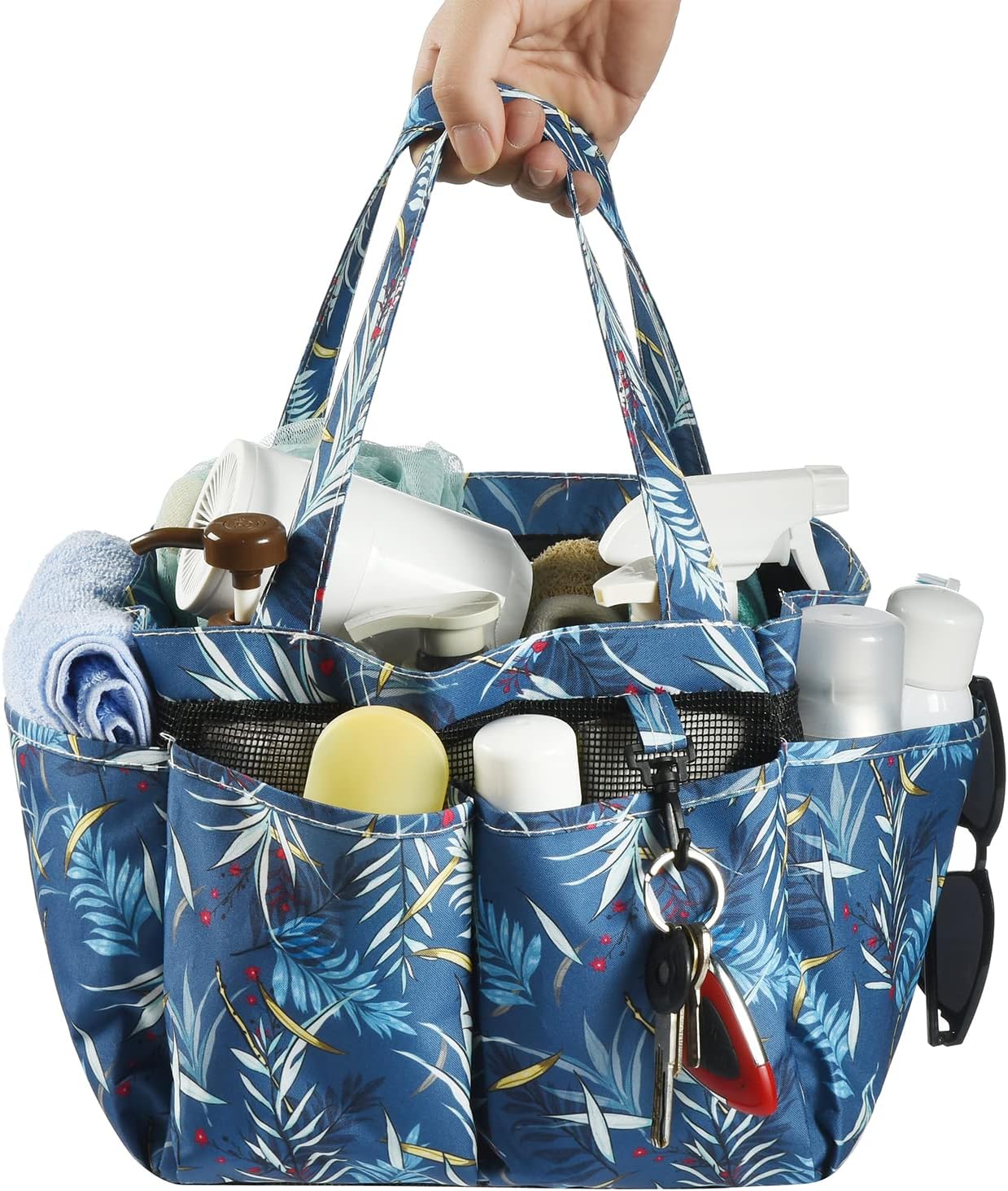 Haundry Portable Mesh Shower Caddy with 8 Pockets