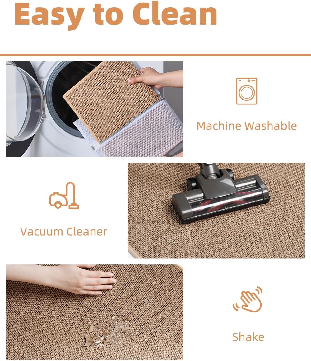 PADOOR Non-Slip Bath Mat with Braided Design