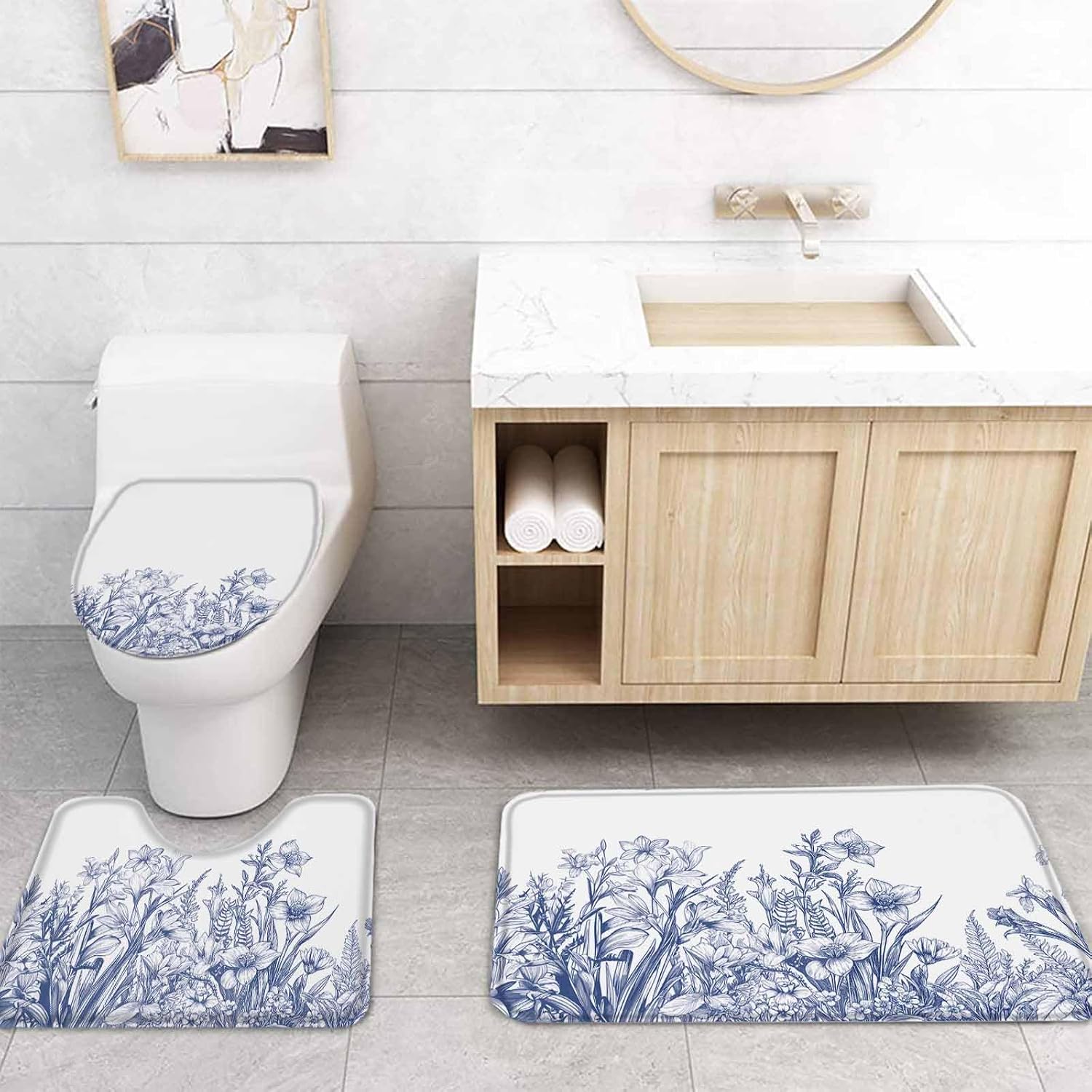 ZOE GARDEN Wildflower Leaf Bath Set