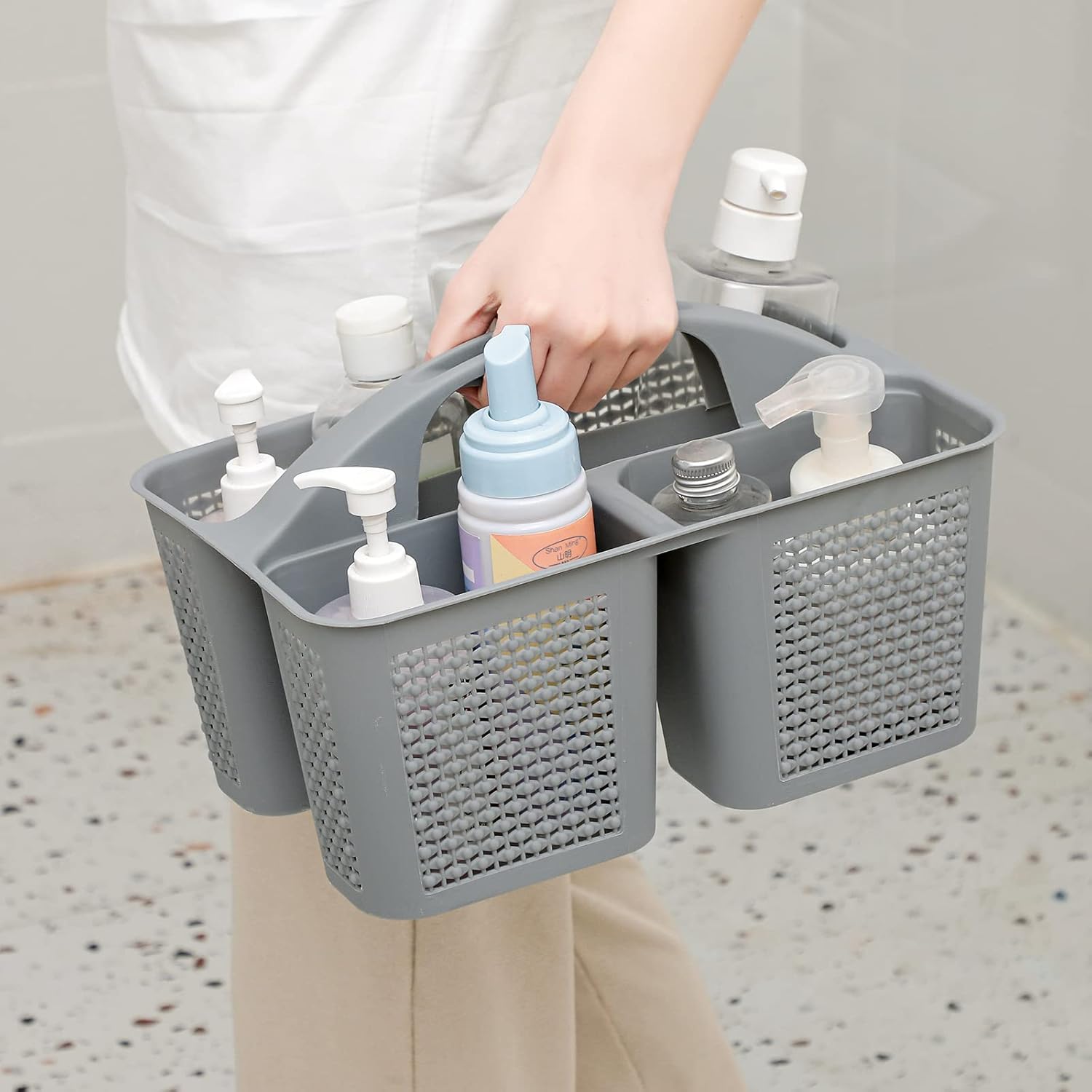 UUJOLY Plastic Shower Caddy Bucket with Handle