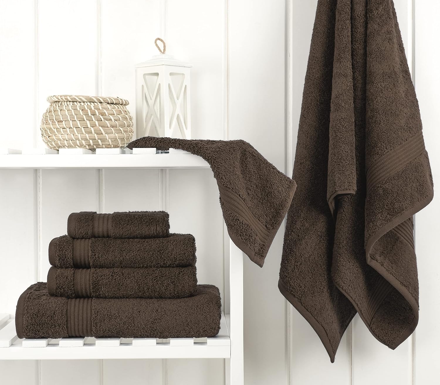 Cotton Paradise 6 Piece Brown Towel Set