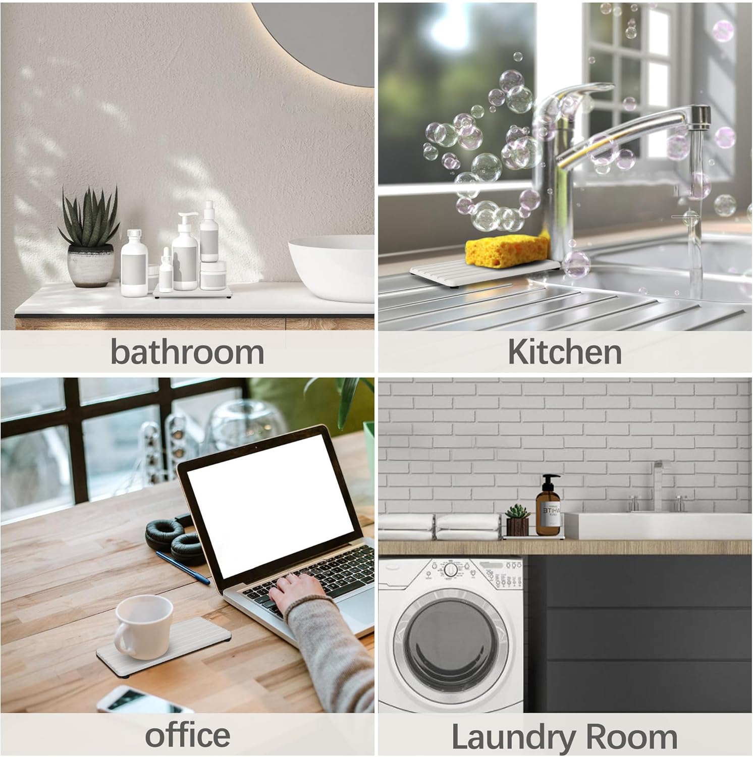 YEECOPON Set of 4 Bathroom Vanity Tray