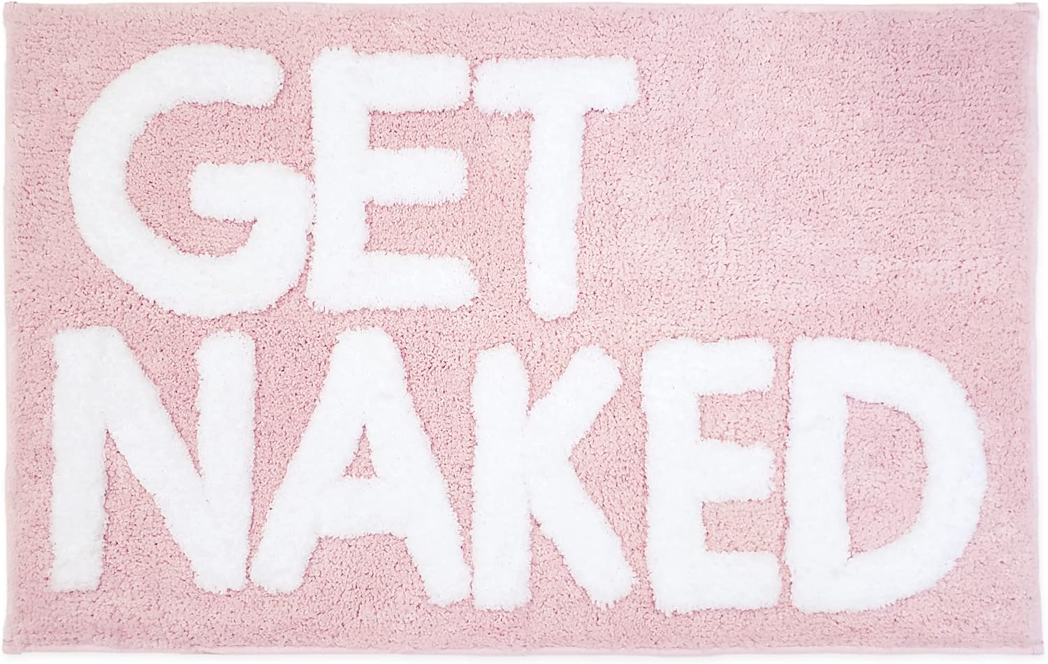 New Mungo Get Naked Bath Mat Pink - 31 x 20