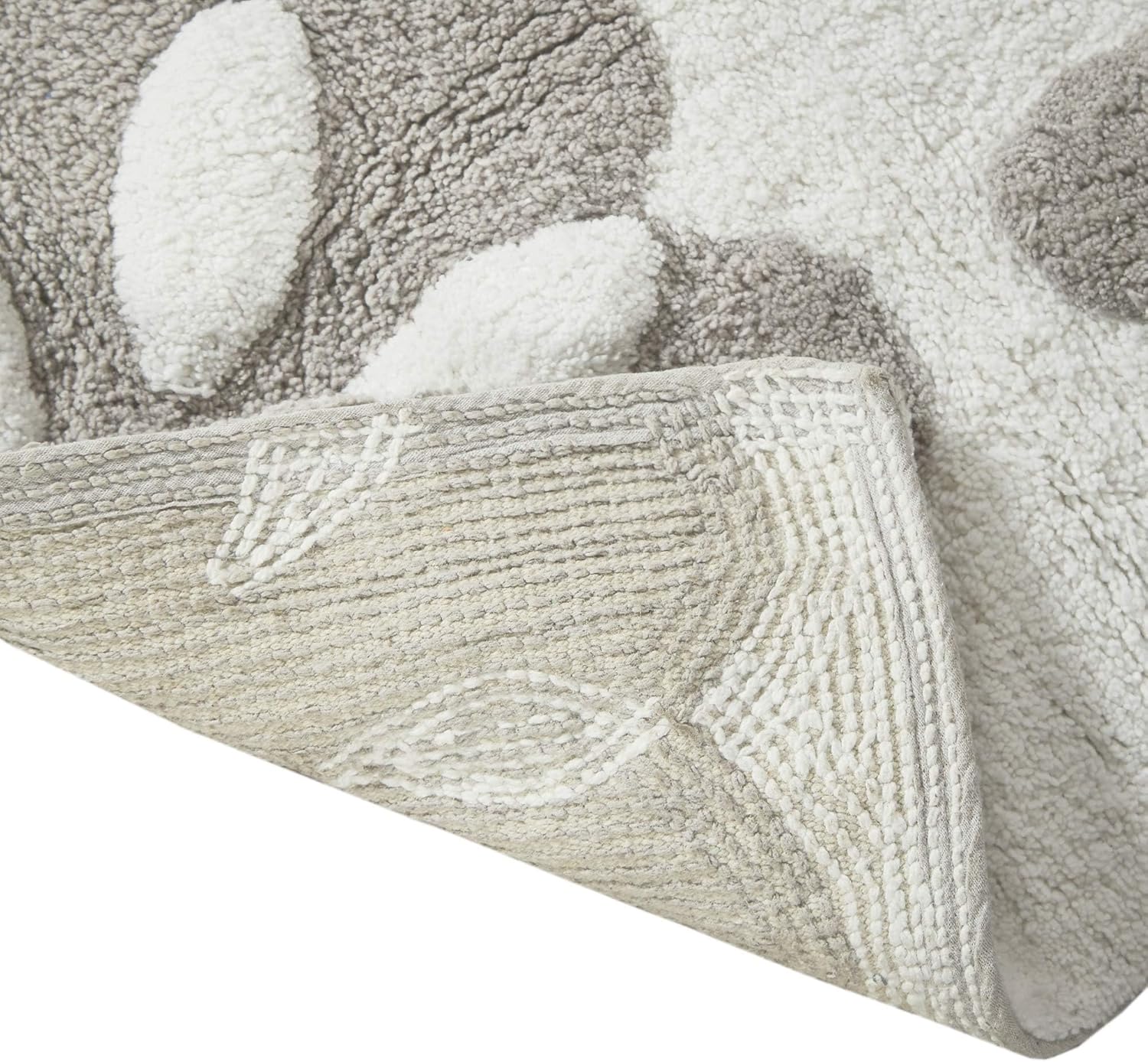 Madison Park Casablanca Cotton Tufted Bath Rug - Taupe 20 x 30