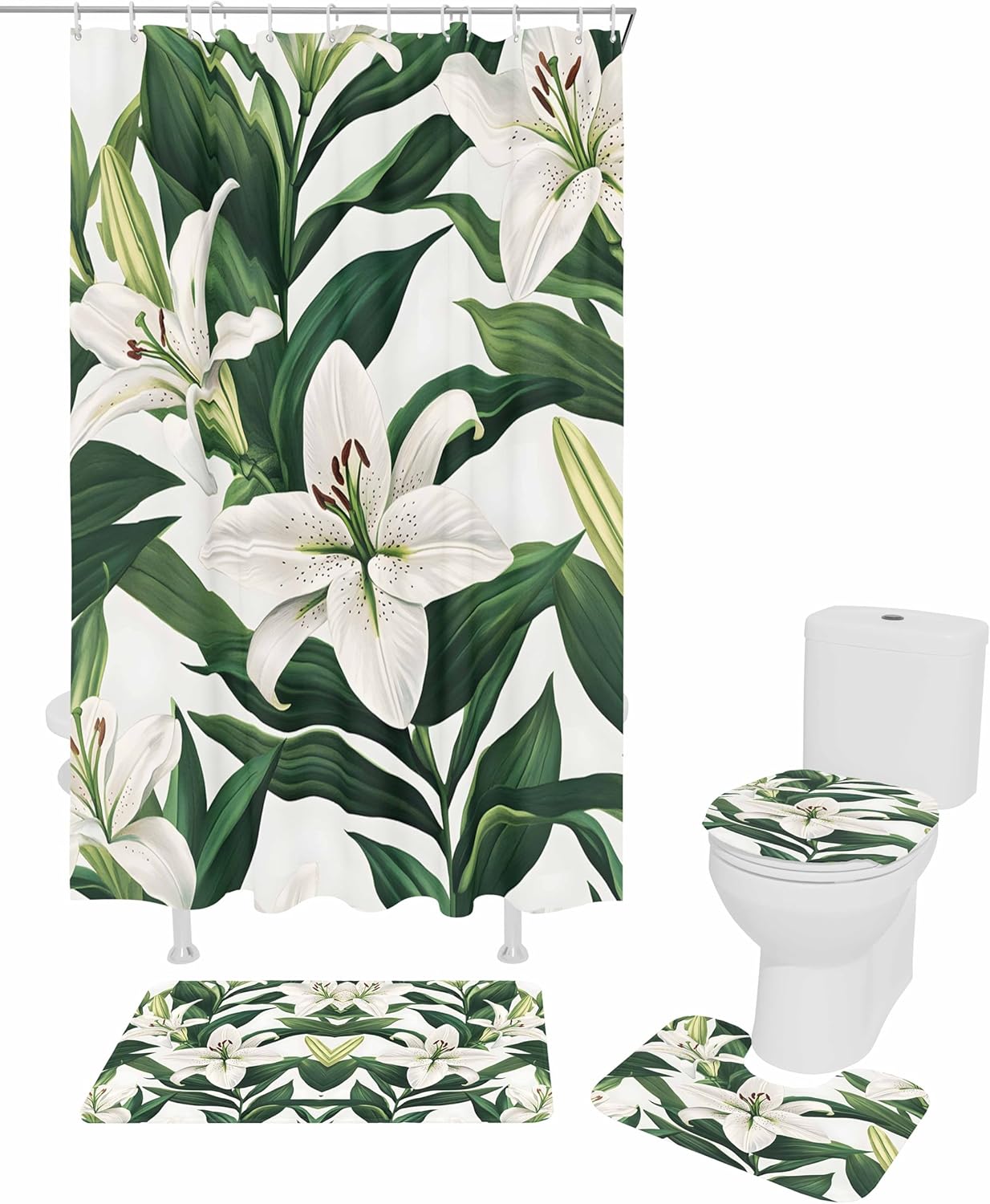 ZOE GARDEN Watercolor Flower Bath Set