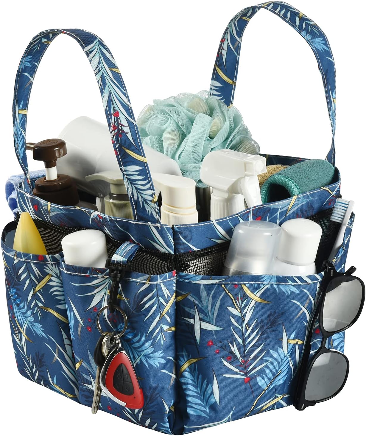 Haundry Portable Mesh Shower Caddy with 8 Pockets