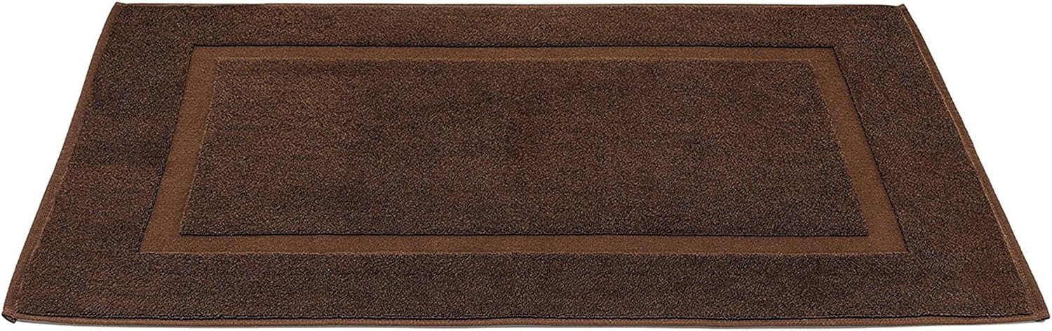 American Bath Towels 20x34 Inch Bath Mats Set of 2 Brown