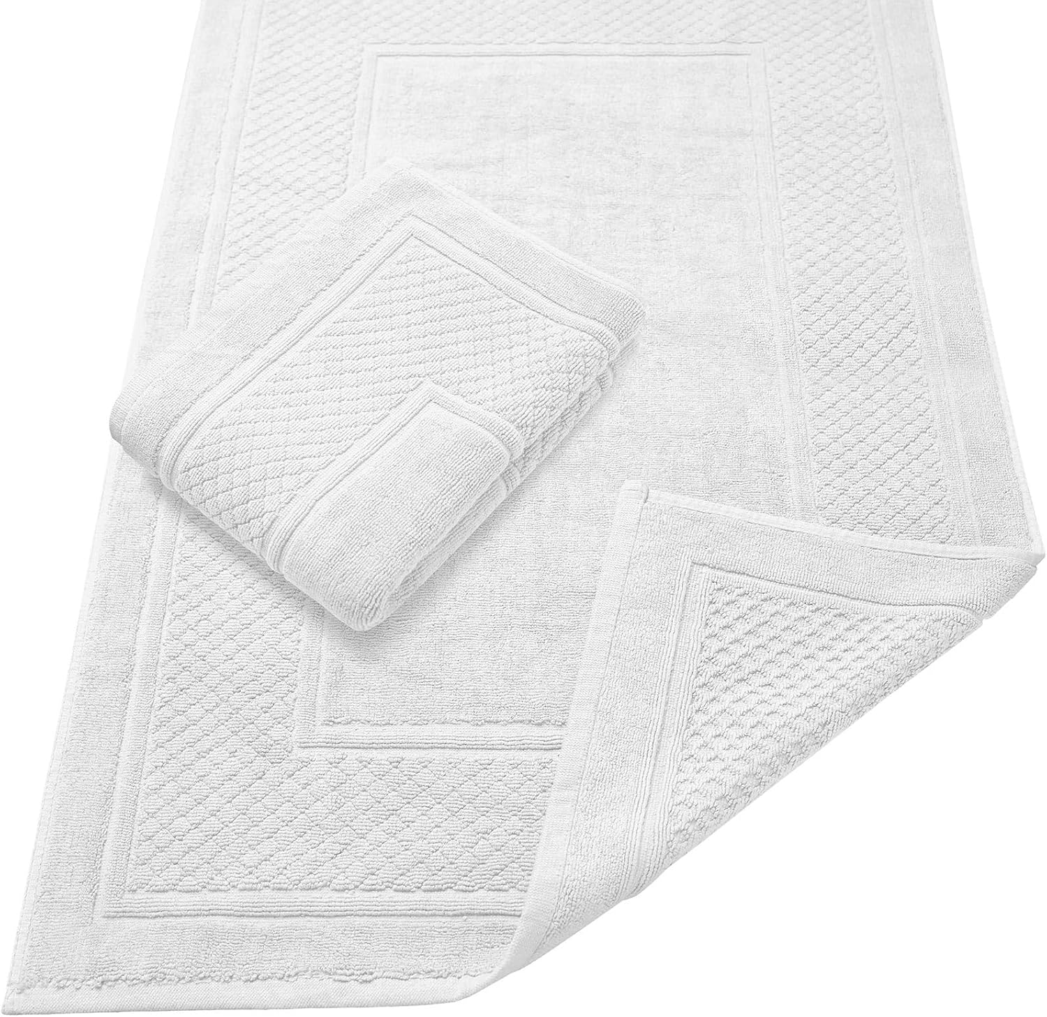 Avalon Towels White Bath Mat Set of 2 1