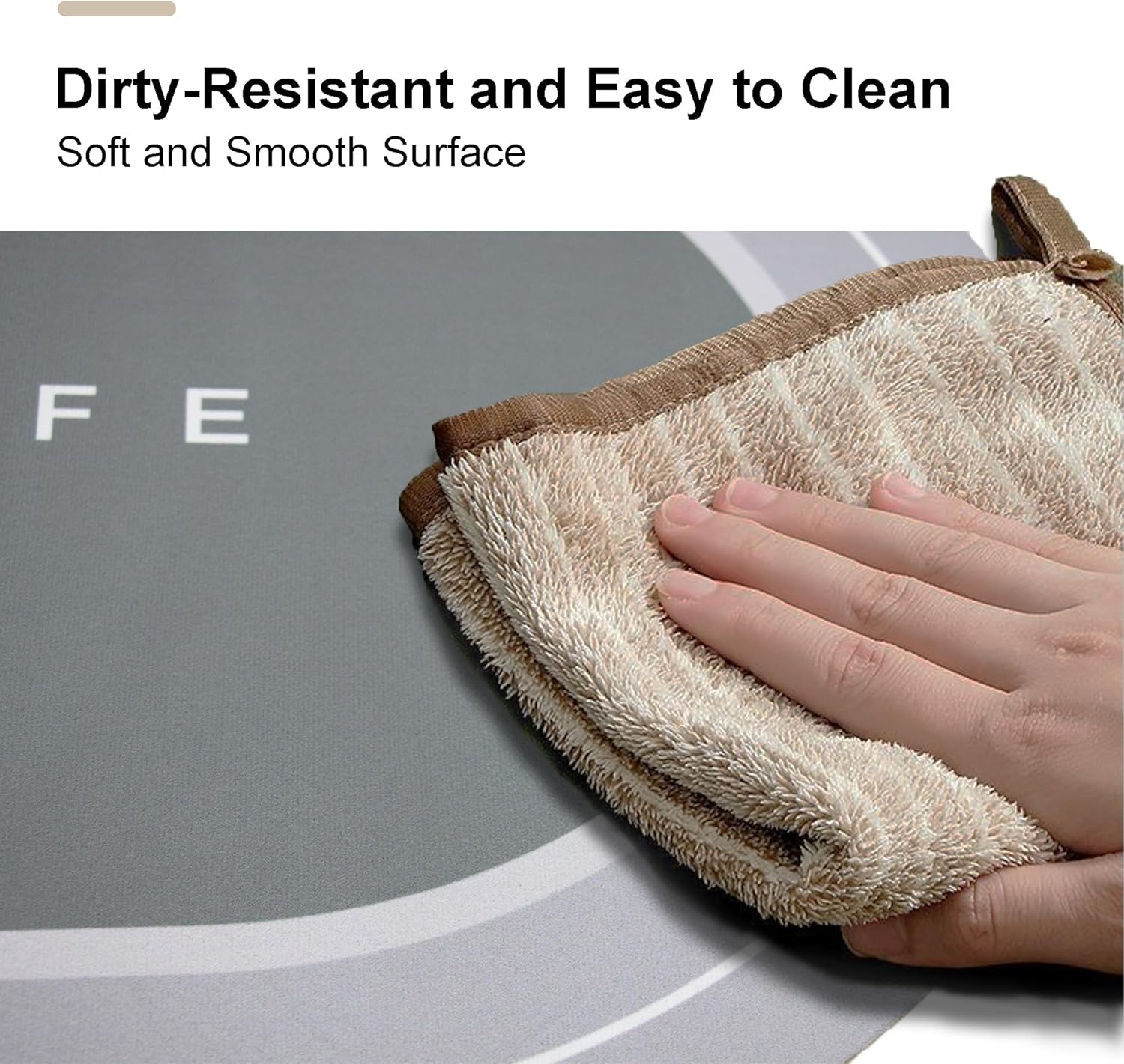 YCTMALL Quick-Dry Non-Slip Bath Mat with Soft Diatomaceous Earth