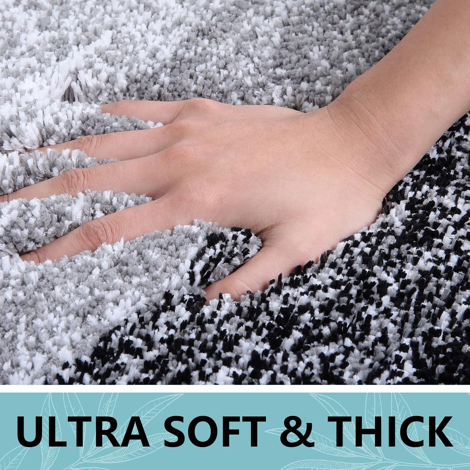 Arotive Microfiber Bath Mat 24 x 16 Black