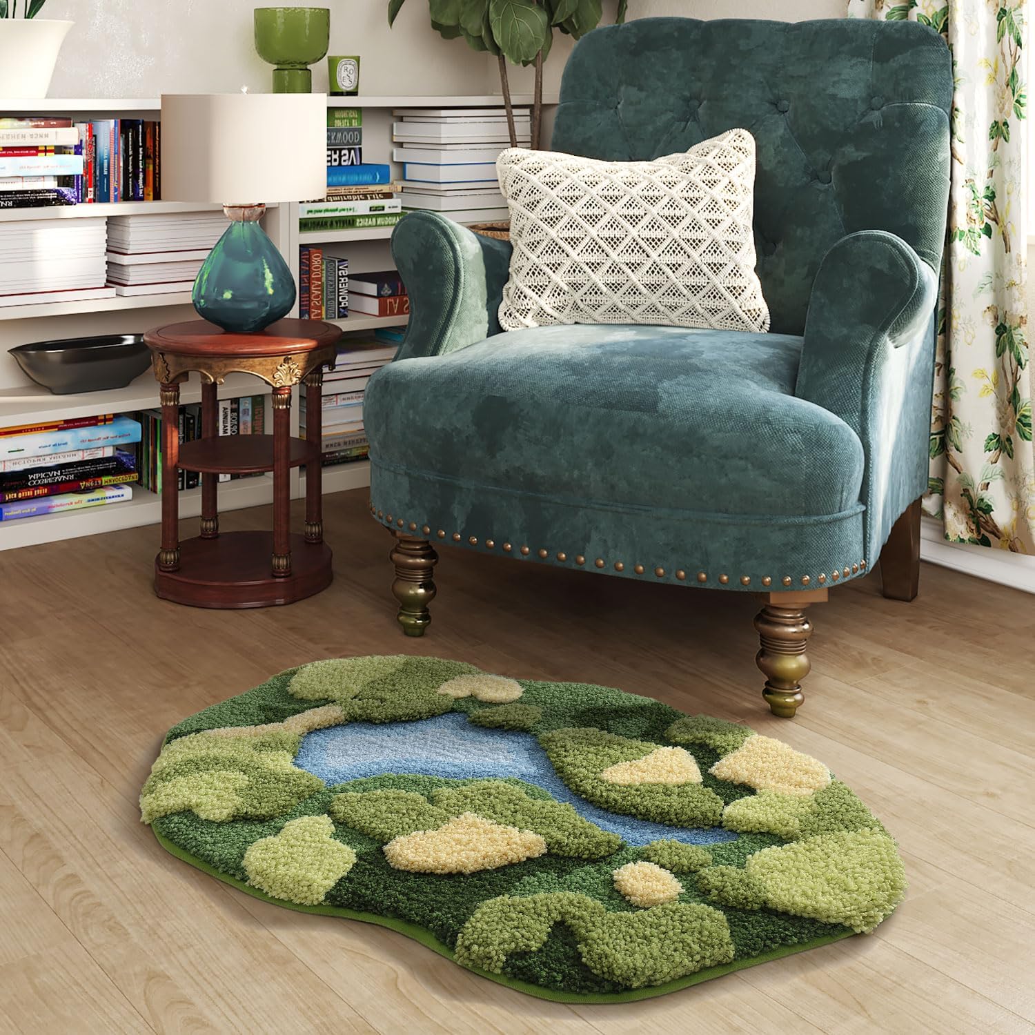 DEXI Moss Green Bath Mat 20x32