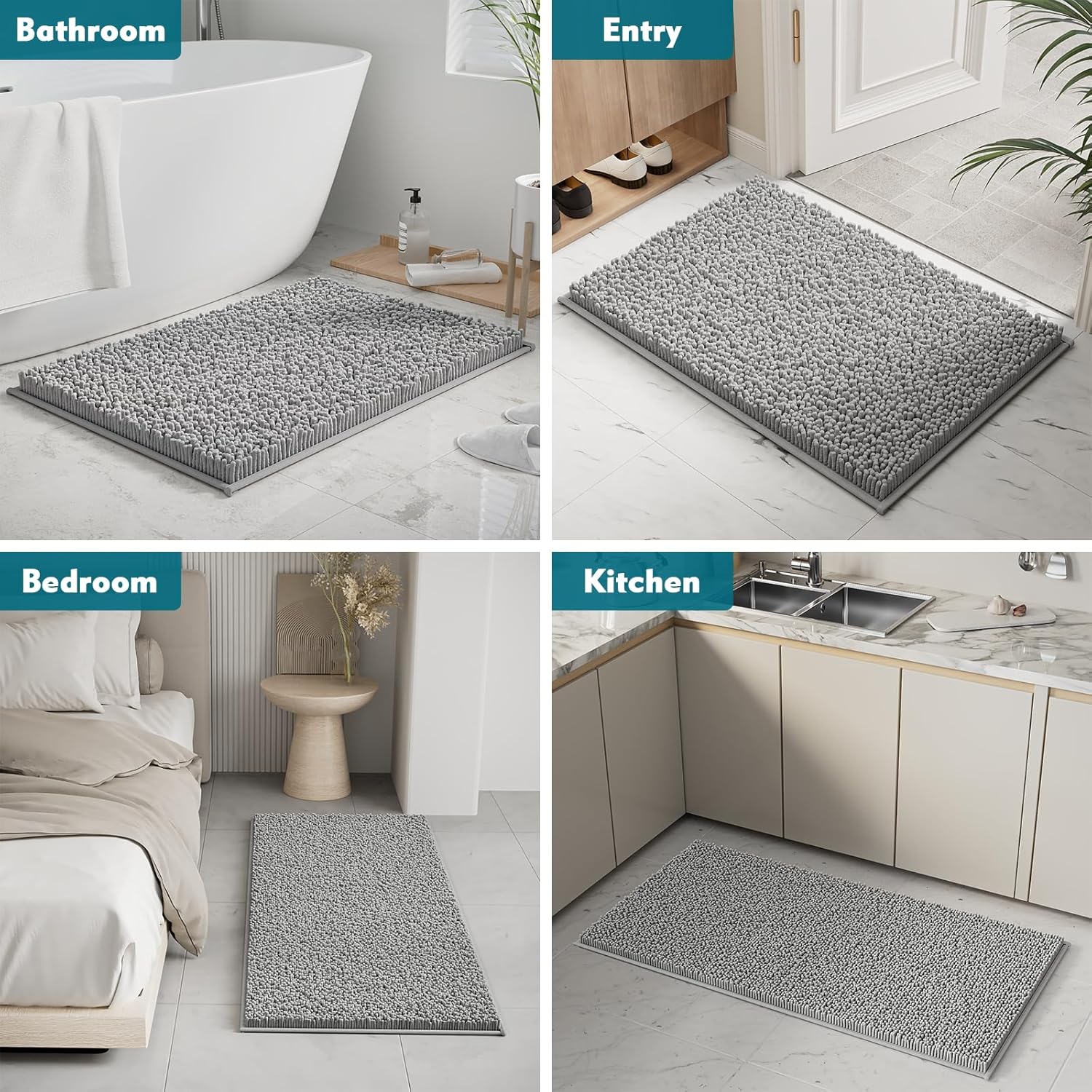 RUN HELIX 3 Piece Bathroom Rug Set 1