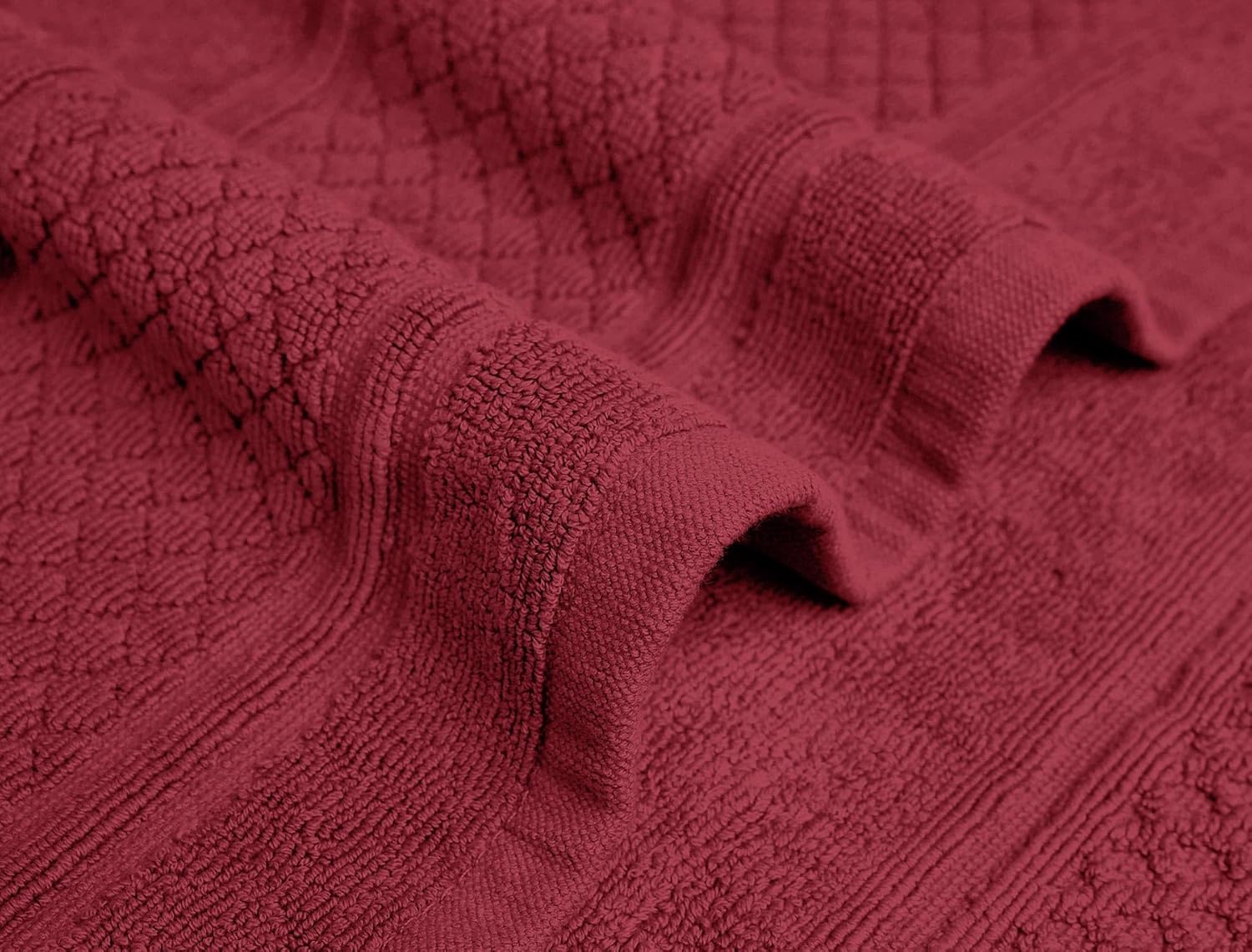 Avalon Towels Red Bath Mat Set of 2 22x34 Inches