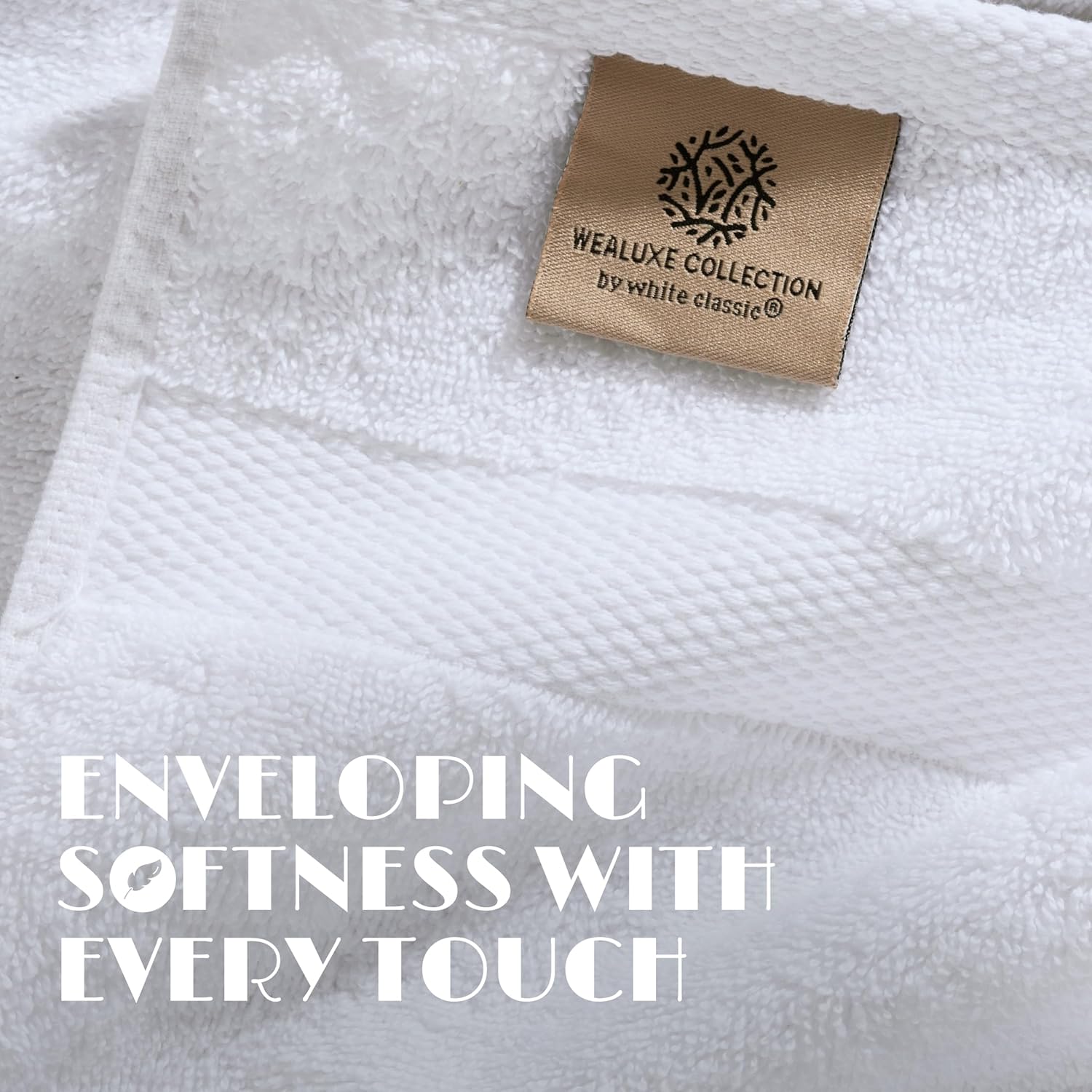 White Classic Luxury Soft Bath Towels 2 Pack