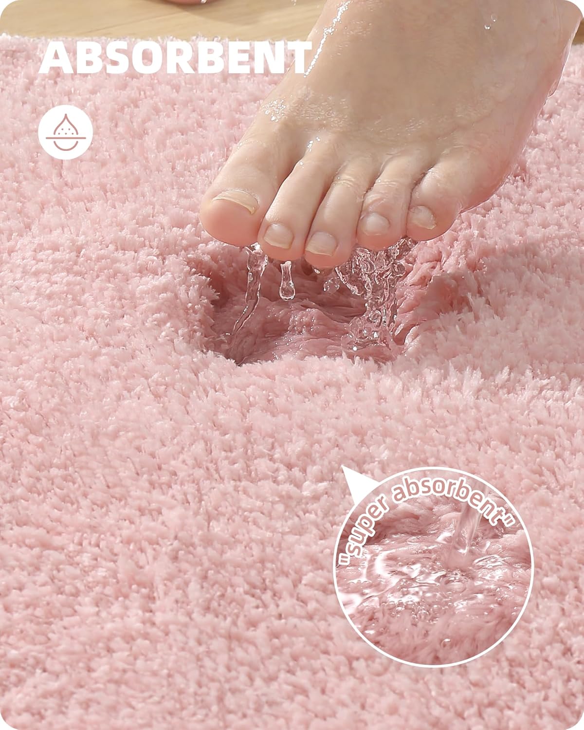 ColorGeometry Light Pink Bathroom Rug 16x24 1
