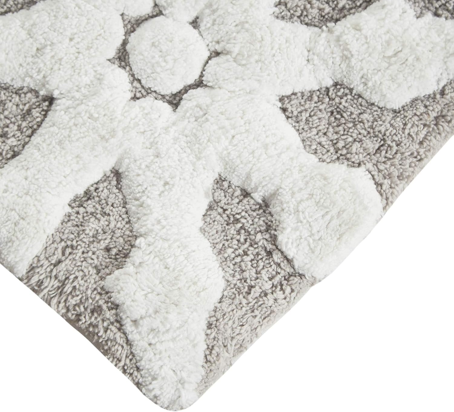 Madison Park Casablanca Cotton Tufted Bath Rug - Taupe 20 x 30