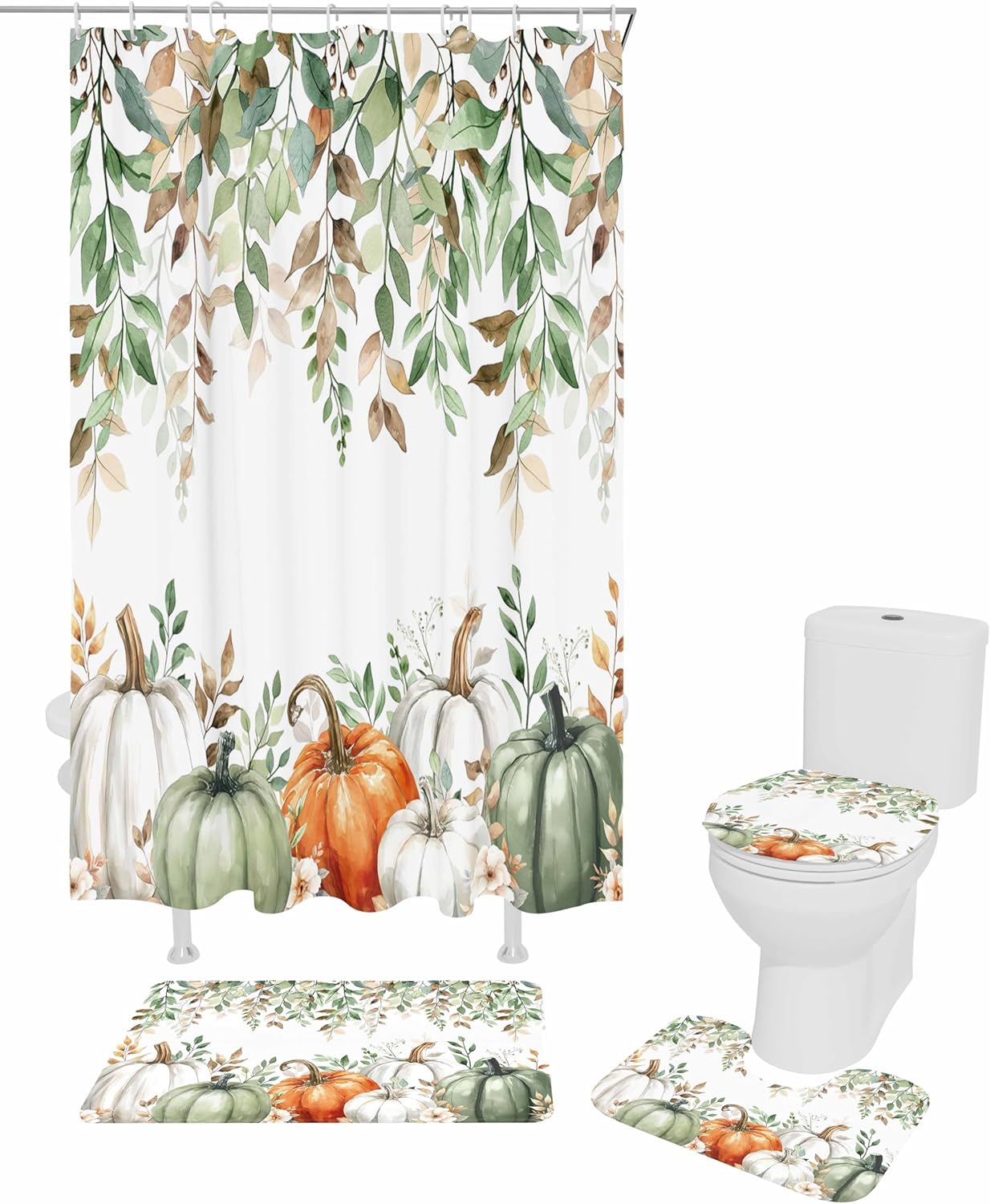 ZOE GARDEN Thanksgiving Bathroom Set 1