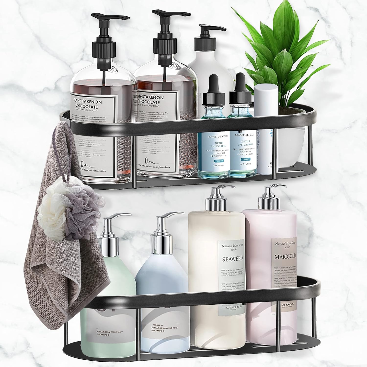 vinlley Shower Caddy 2 Pack 22lb Capacity