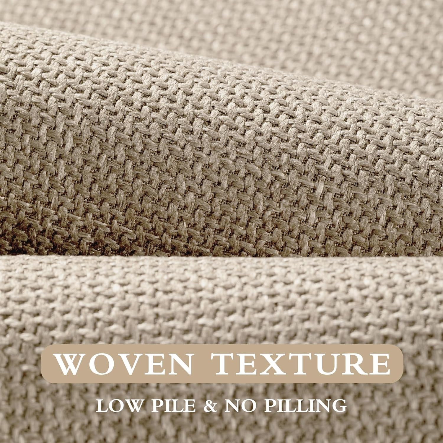 Yihouse Beige 2 Piece Bath Rug Set