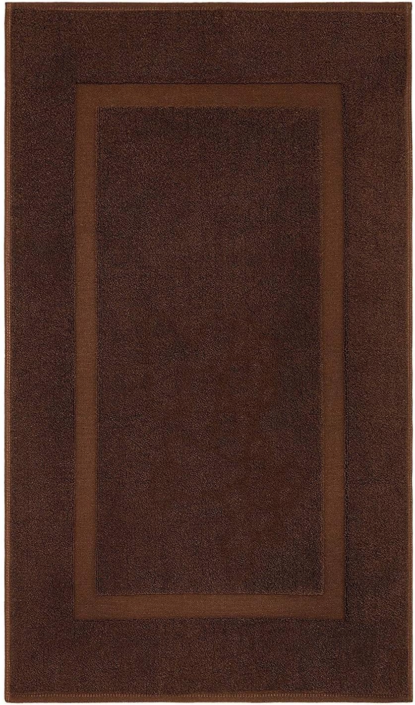 American Bath Towels 20x34 Inch Bath Mats Set of 2 Brown