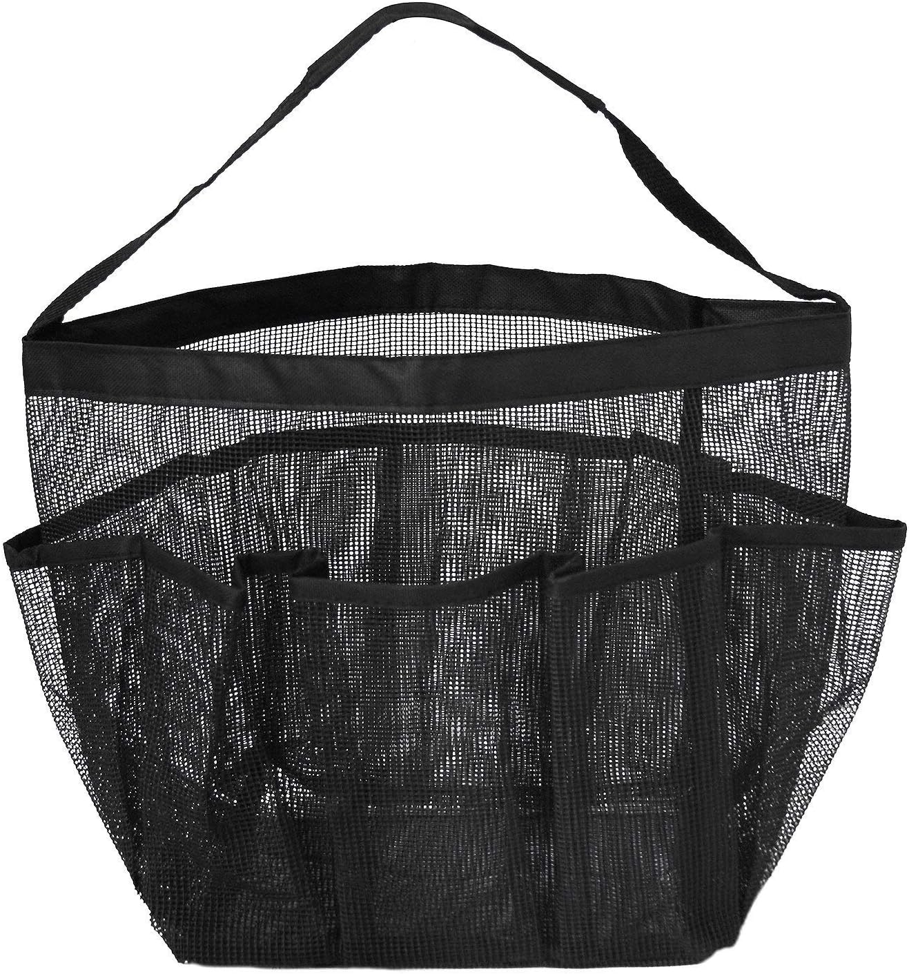 VousNous Mesh Shower Caddy with 8 Compartments Black
