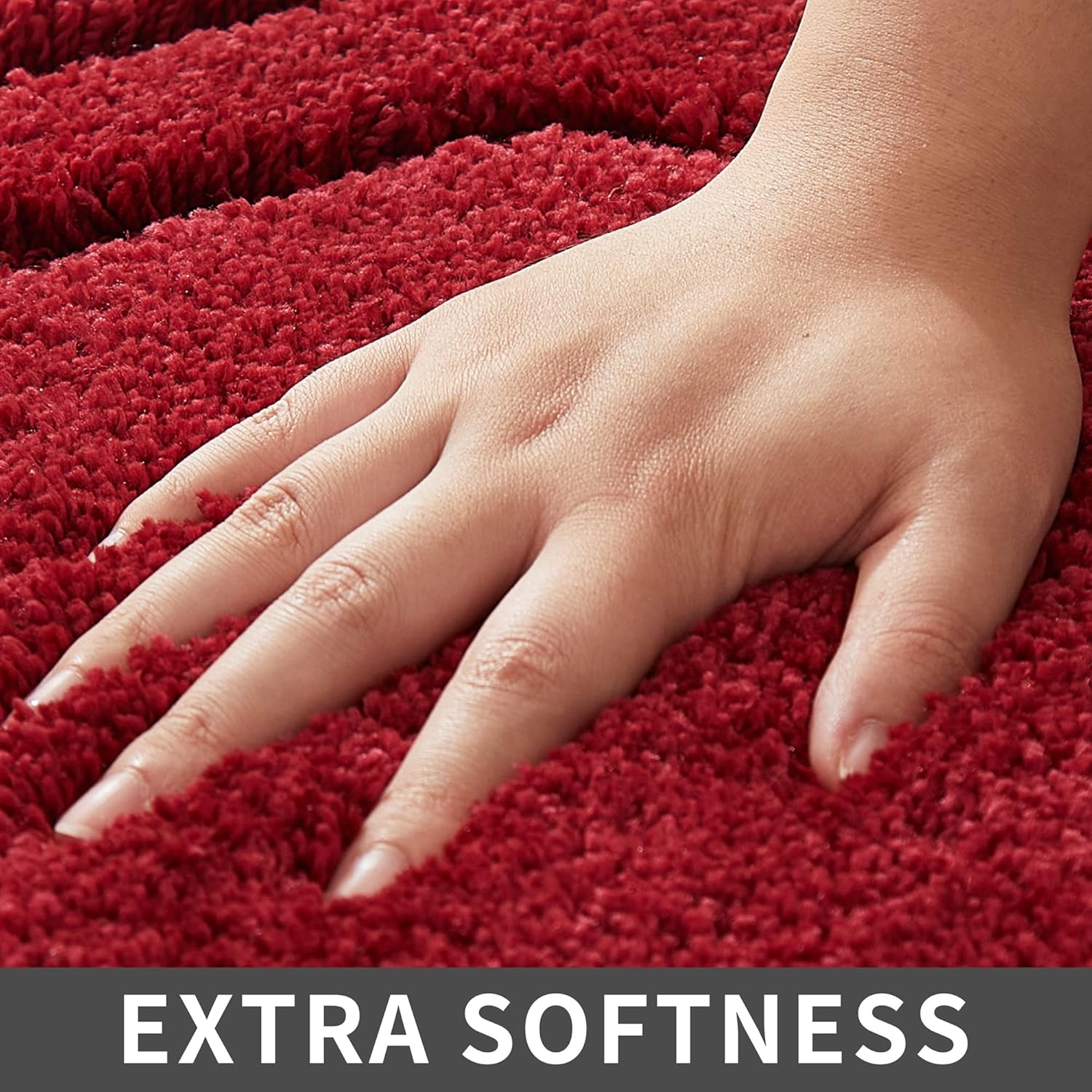 COSY HOMEER Bath Rug - Anti-Slip Soft 100 Polyester 17x27 Inches