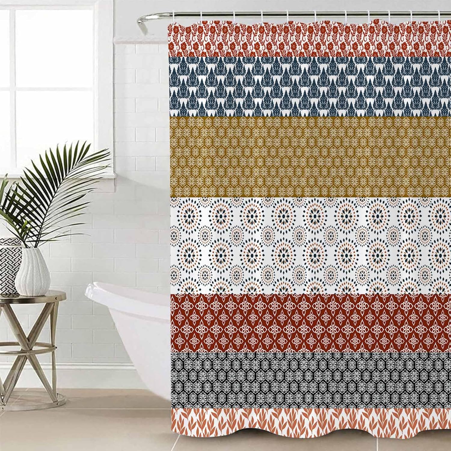 ZOE GARDEN Boho Geometric Bathroom Set