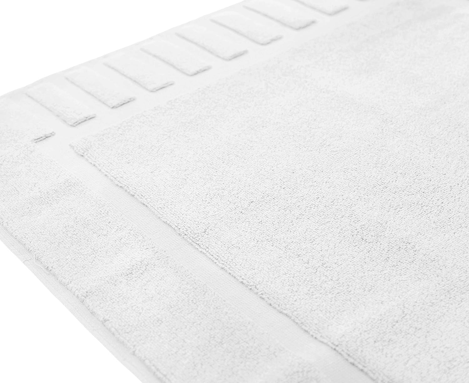 White Classic Luxury Bath Mat Set - 2 Pack
