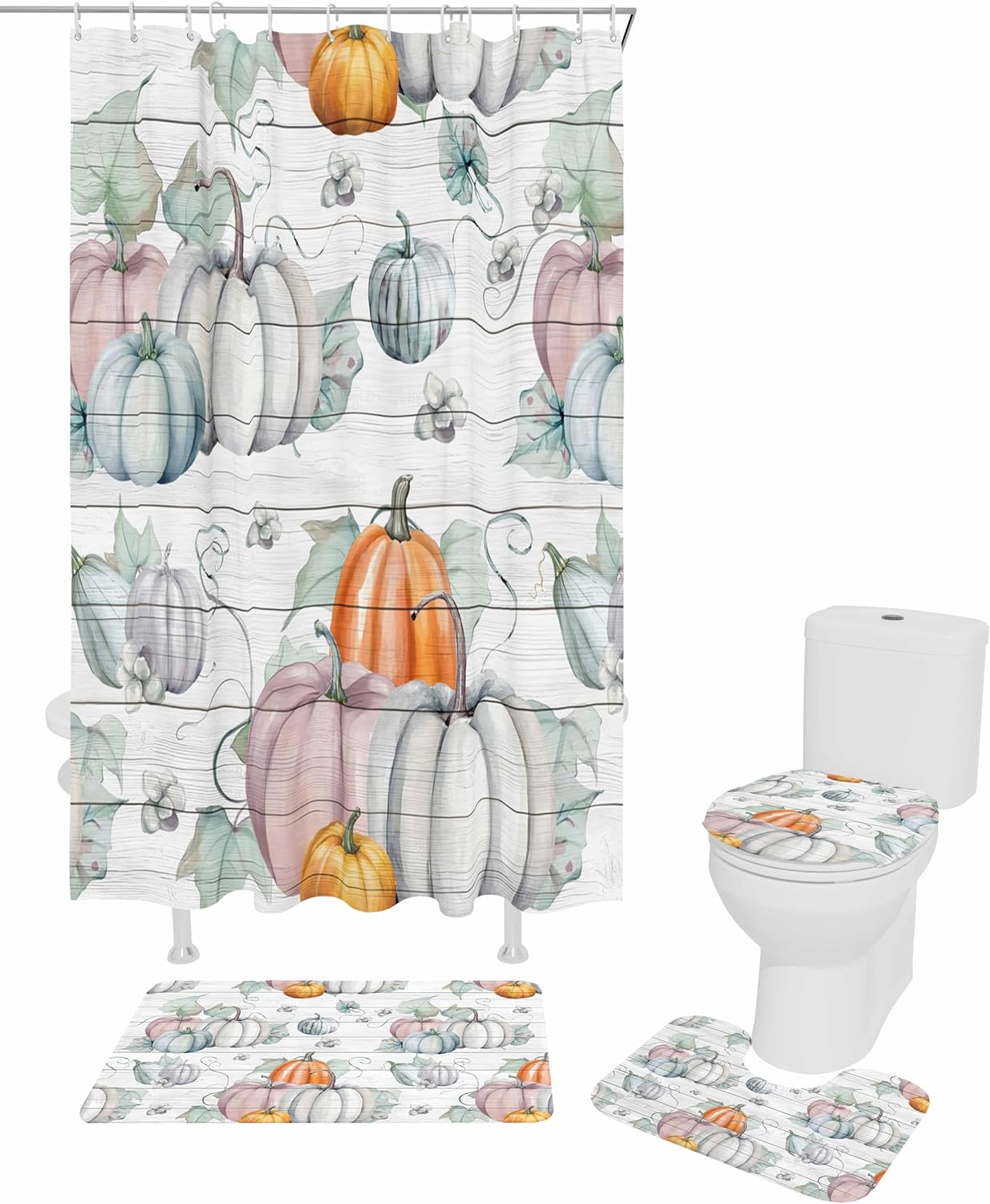 ZOE GARDEN Thanksgiving Bathroom Set