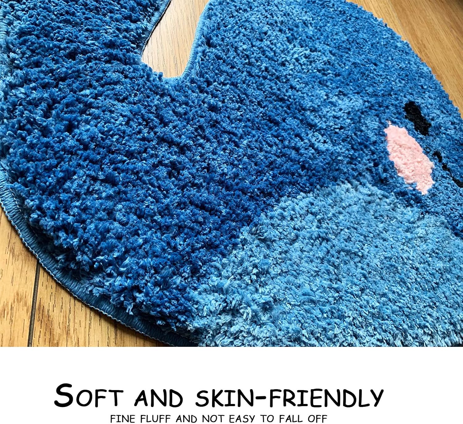IcosaMro Whale Bath Rug 18x24 Inches Non Slip