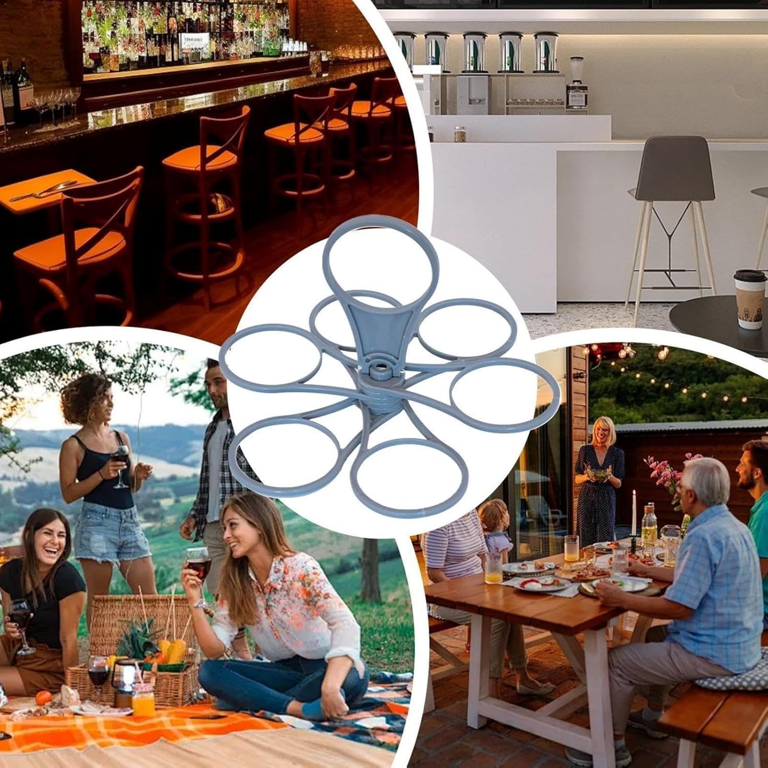 Foldable Rotating Cup Lifter for Home and Outdoor Use