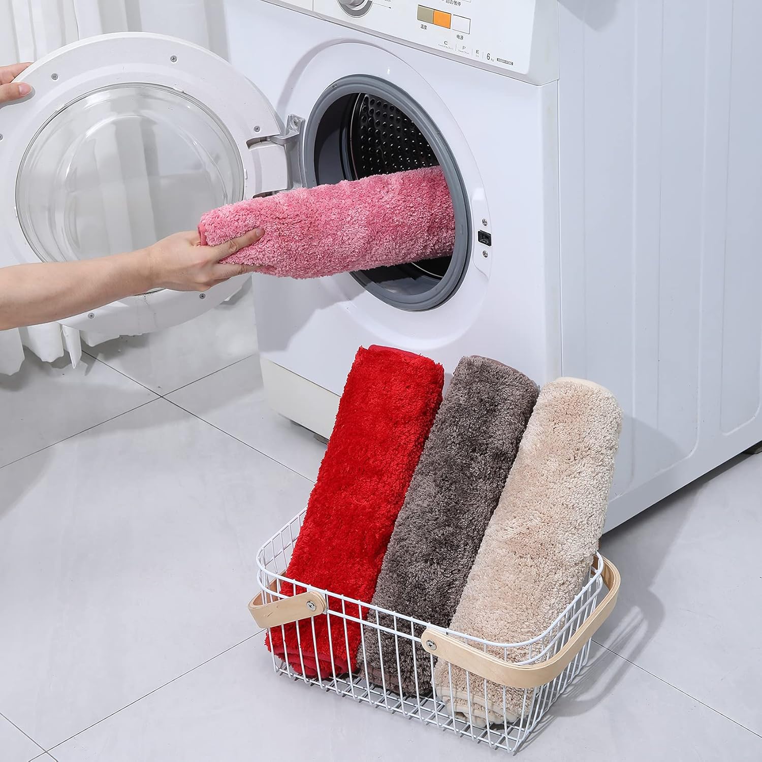 DSHXL 2 Piece Bath Rug Set Non-Slip Microfiber Mats