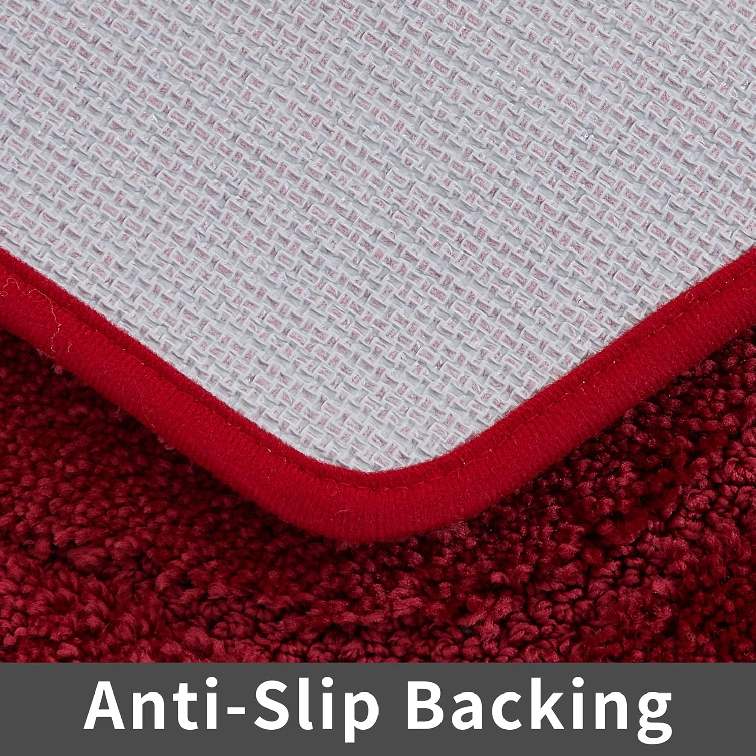 COSY HOMEER Bath Rug - Anti-Slip Soft 100 Polyester 17x27 Inches