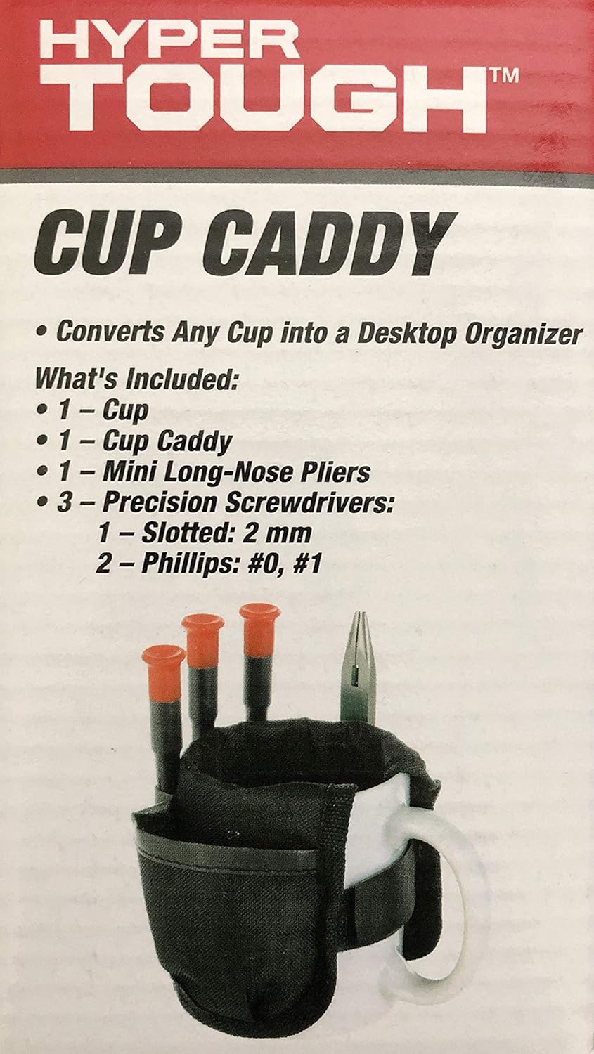 Hyper Tough Cup Holder - Black Plastic Shower Caddy
