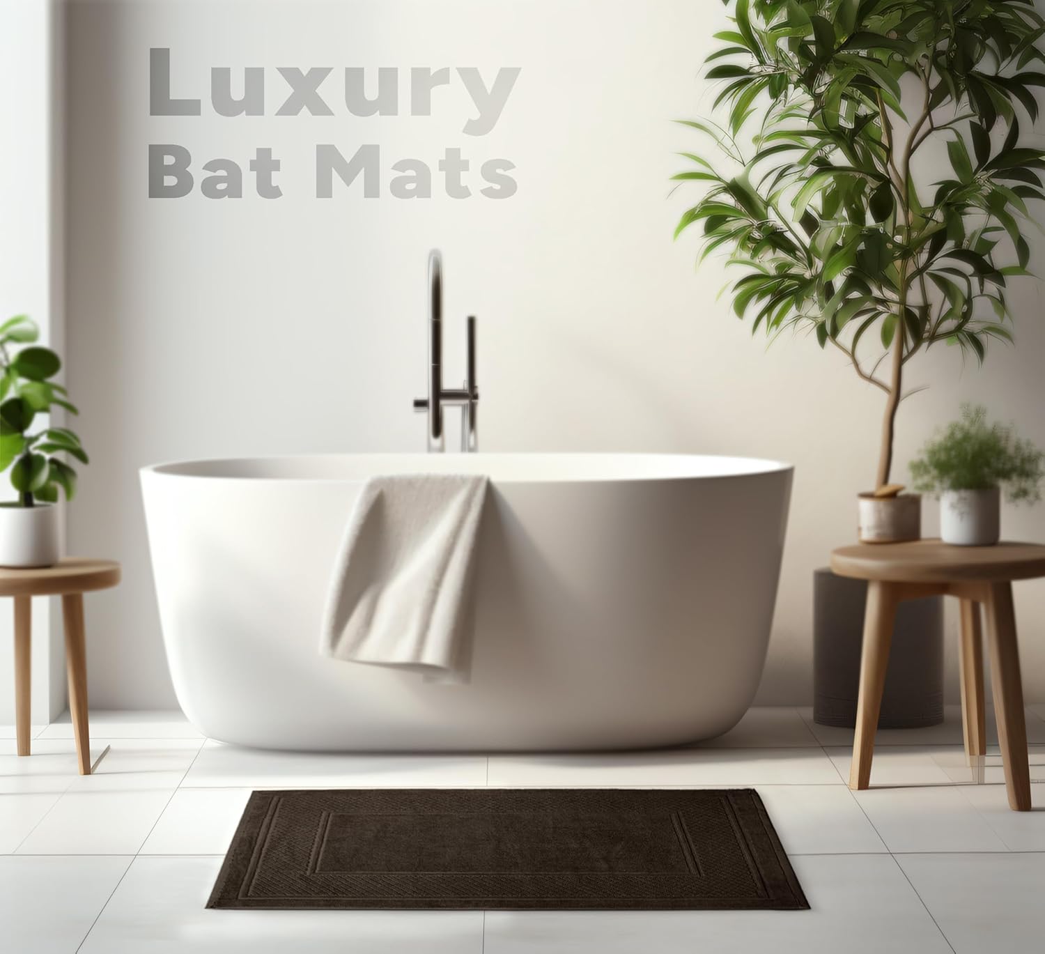 Avalon Towels Brown Bath Mat Set of 2 1