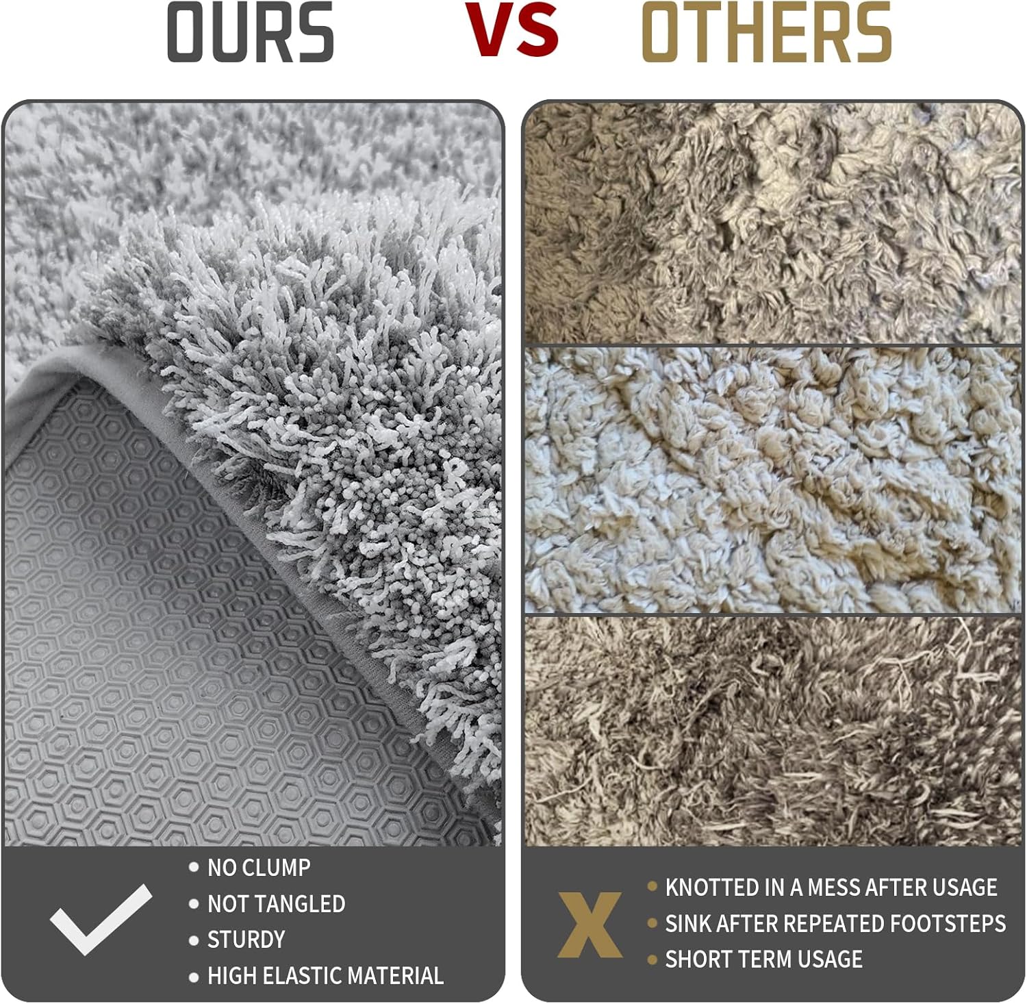 Yimobra Non Slip Bathroom Rug 36x24 Ultra Soft Microfiber Bath Mat