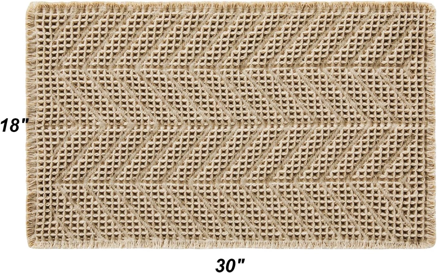 BULULOM Boho Bath Mat - Ultra Soft Non Slip Quick Dry 18x30 Inch