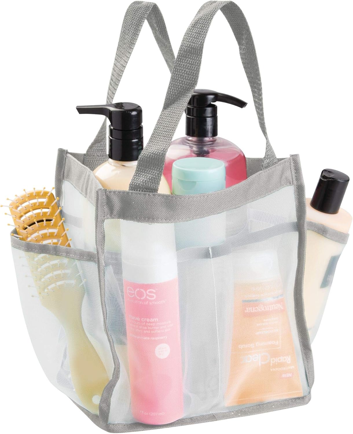 InterDesign Water Resistant Shower Tote with Handles - 85 x 588 x 925 WhiteGray